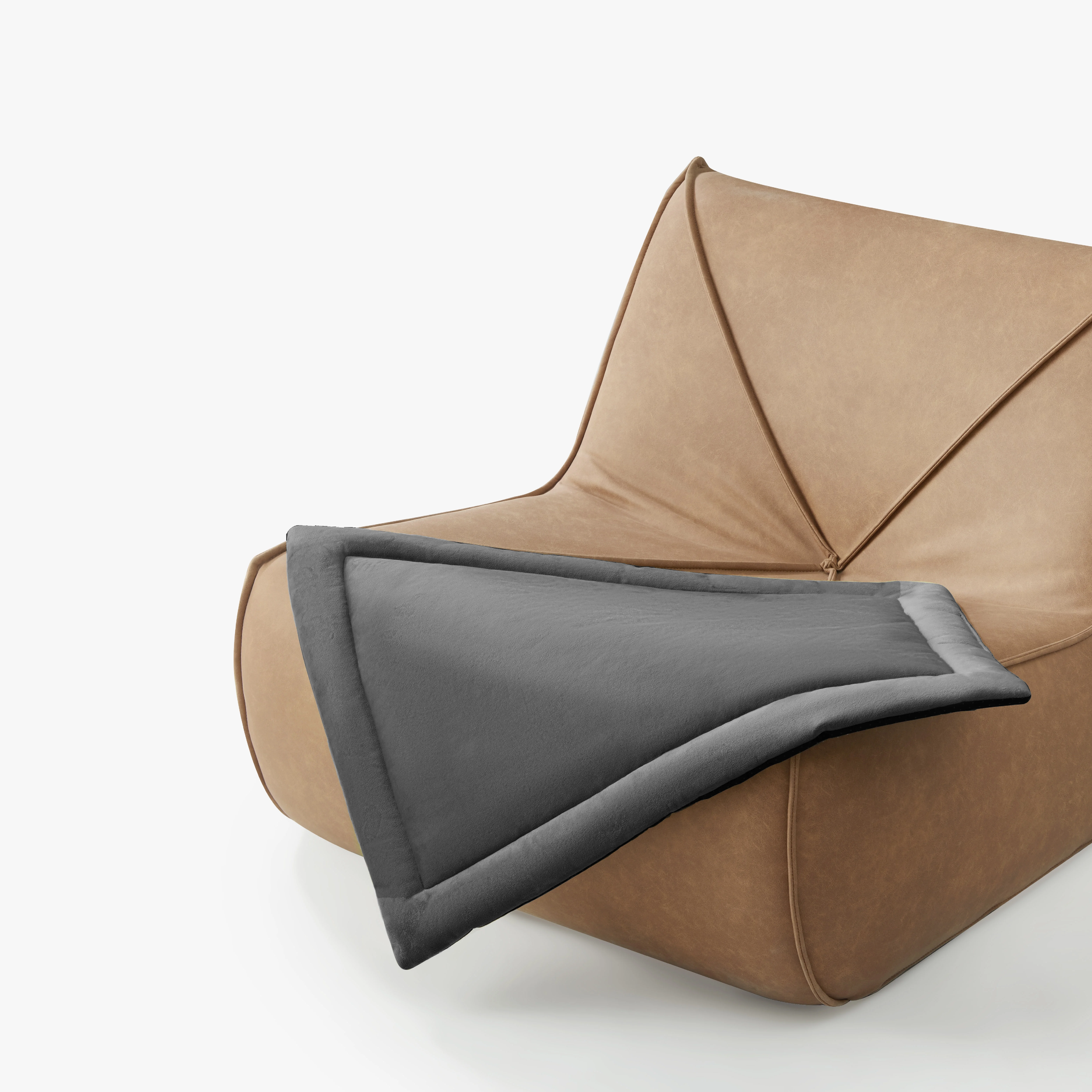 allisandro Waterproof Dog Crate Mat Dog Sleeping Kennel Pad, Non-Glue Filling and Non-Slip Silicone Bottom, Gray, 42 x 28 Inches