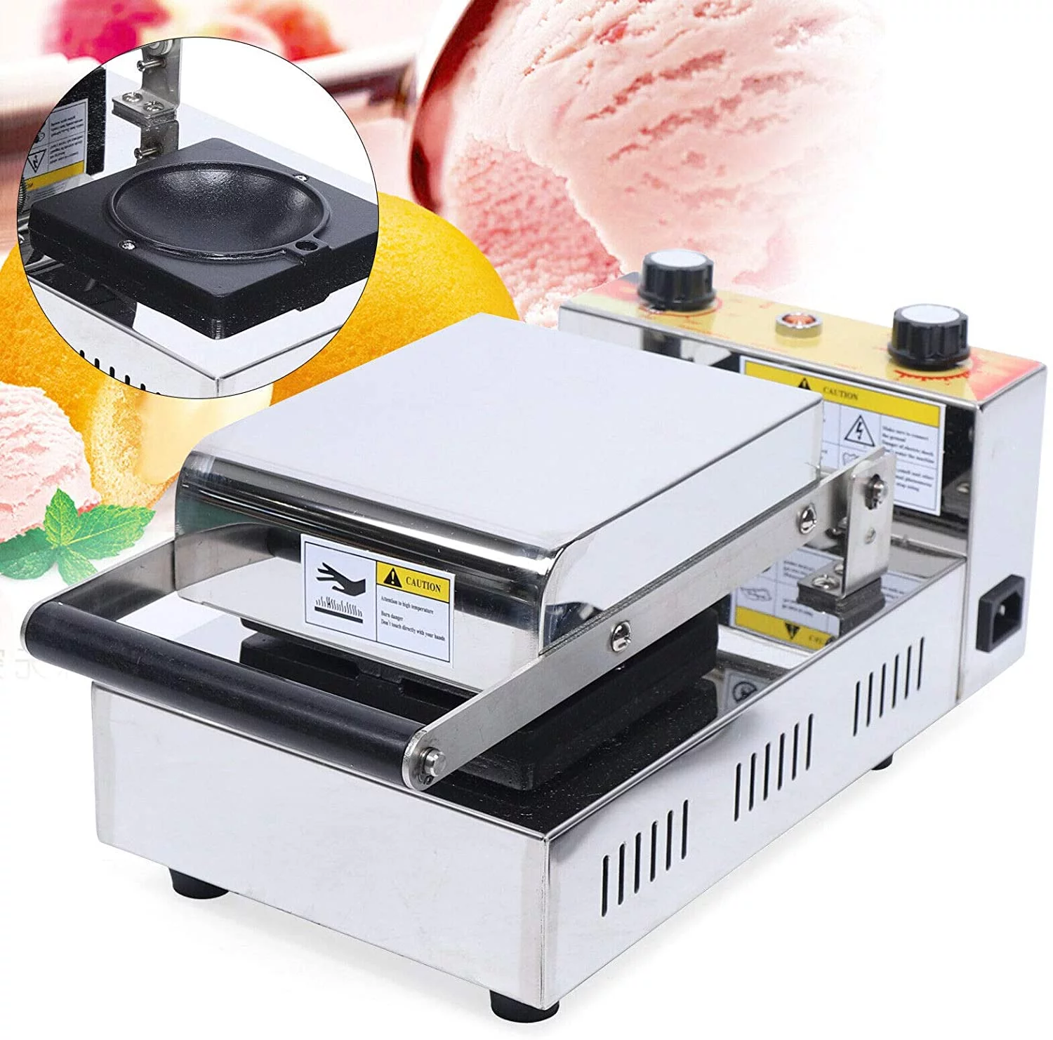 Electric Sandwich Maker Machine Panini Press Machine Maker Baker Machine Ice Cream Panini Maker