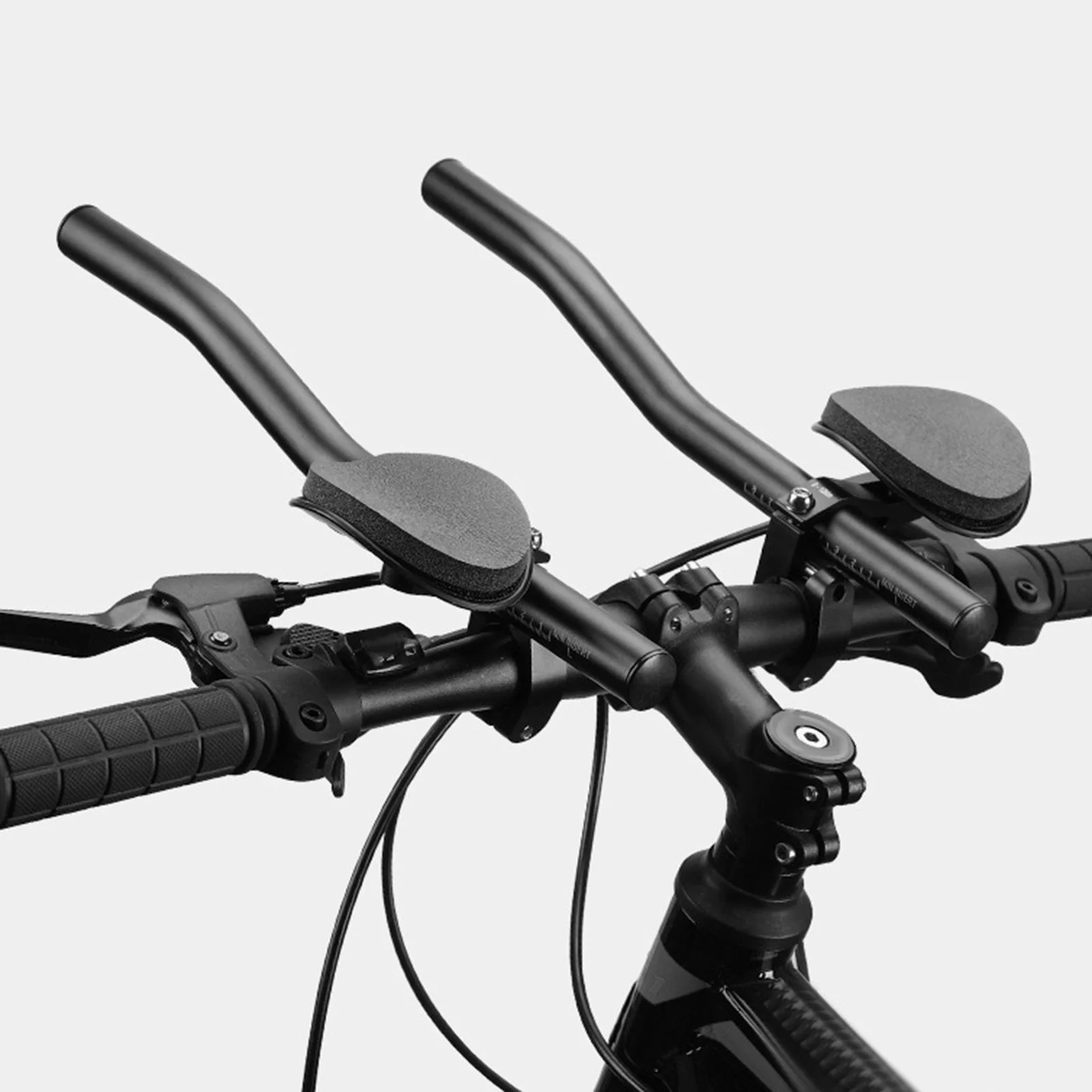 Split Type Bike Rest Handlebars Bars , Arm Rest Handlebars for /26/25.4mm Clamps Ultralight for Outdoor Bike