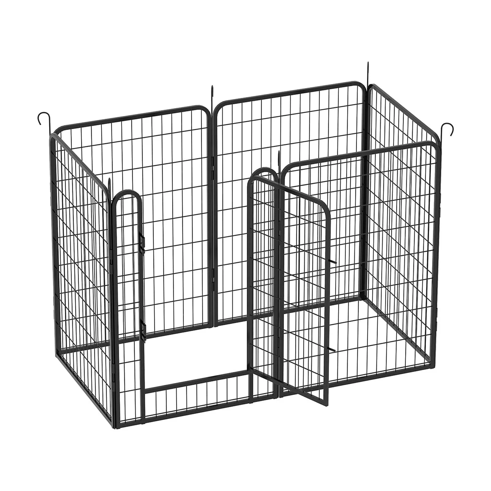 Smart FENDEE 6 Panels Pet Playpen Dog Fence with Door 39.37