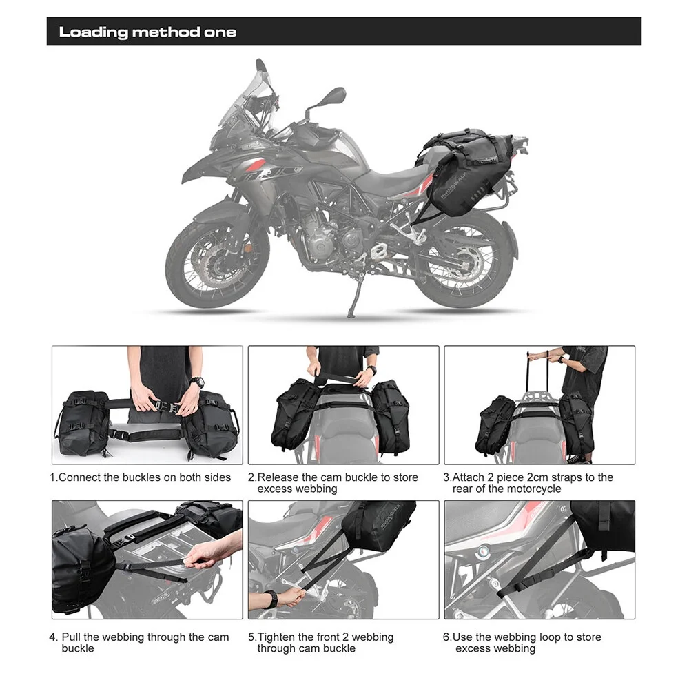 Rhinowalk Motorcycle Rearseat Bag,Rearseat Universal Rear Universal Rear Tools QISUO BUZHI Rearseat ERYUE Rearseat HUIOP Side Rearseat