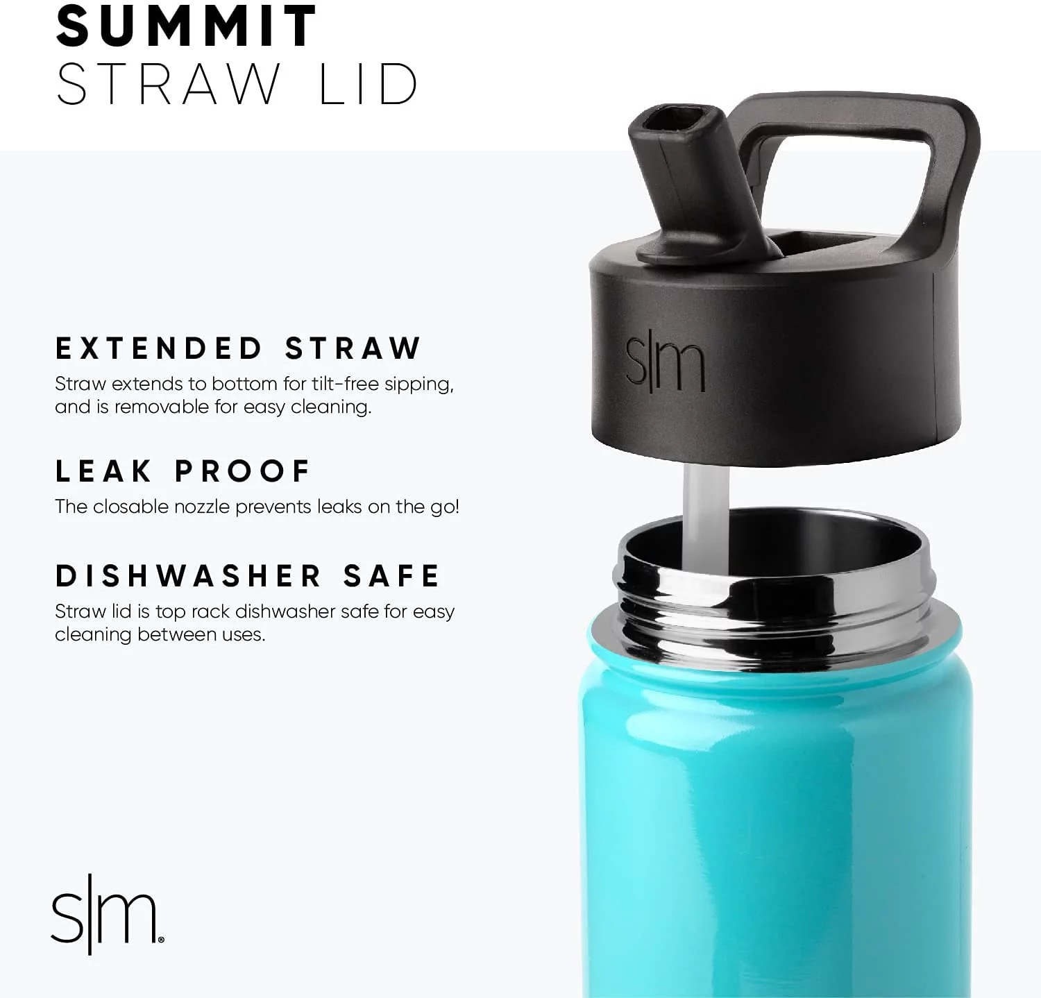 Simple Modern 32oz Stainless Steel Summit Water Bottle with Straw Lid Sweet