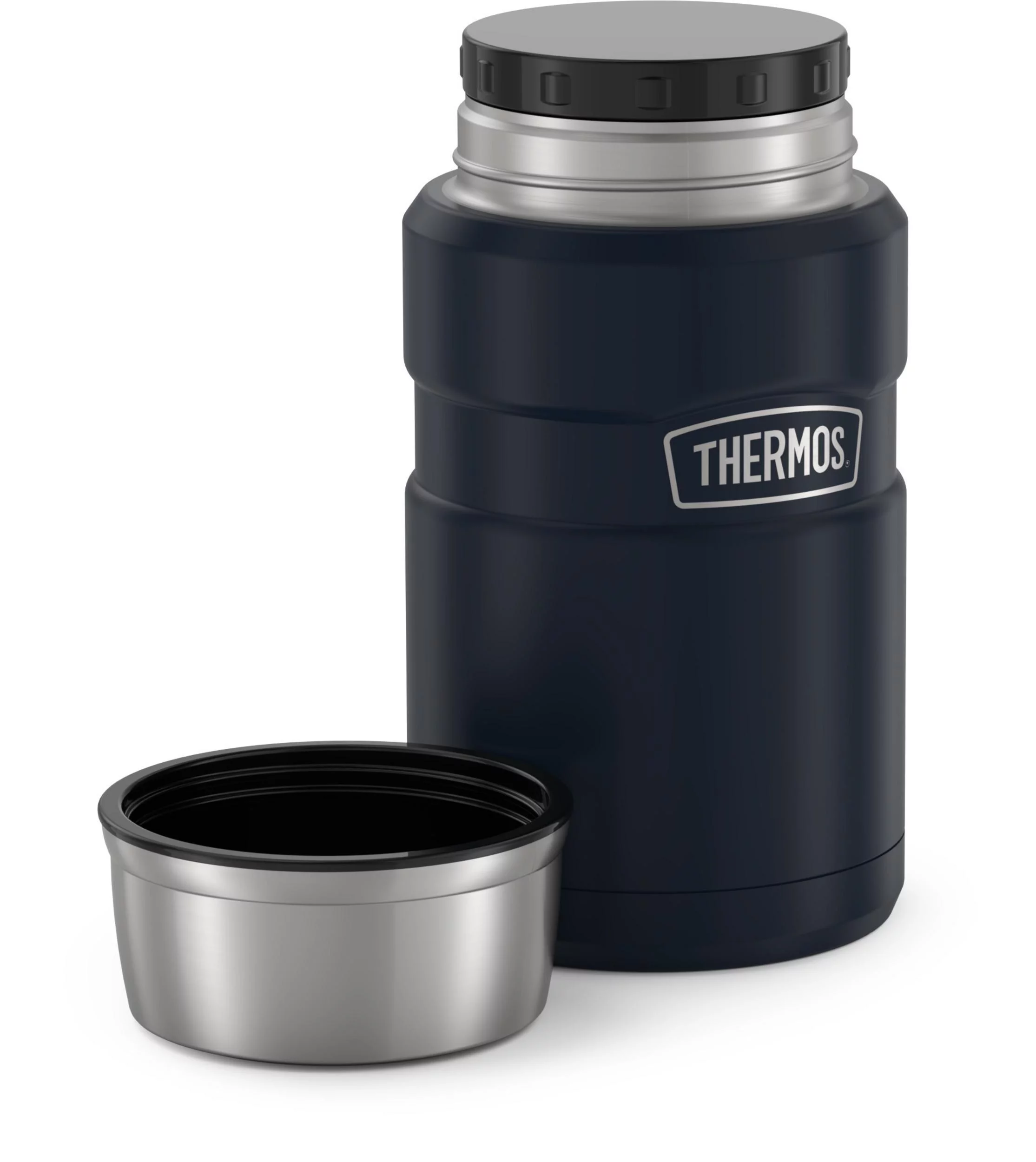 Thermos Stainless King Food Jar, Matte Midnight Blue, 24 Ounce