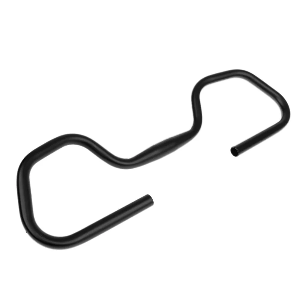 Bike Handlebar / 31.8x580mm Butterfly Handlebar Riser Bent Bar - Black, 31.8mm