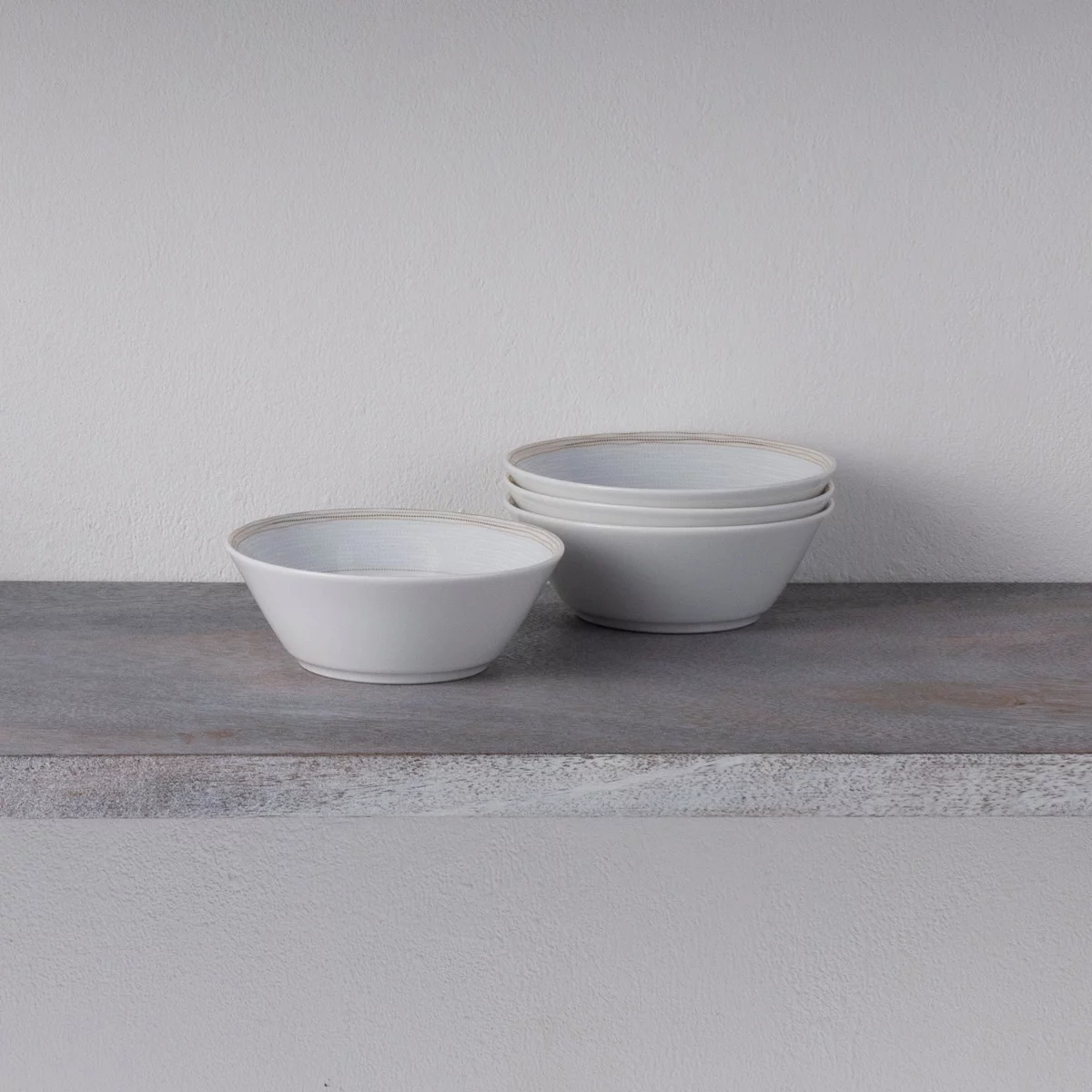 Noritake Linen Road Set of 4 Fruit Bowls