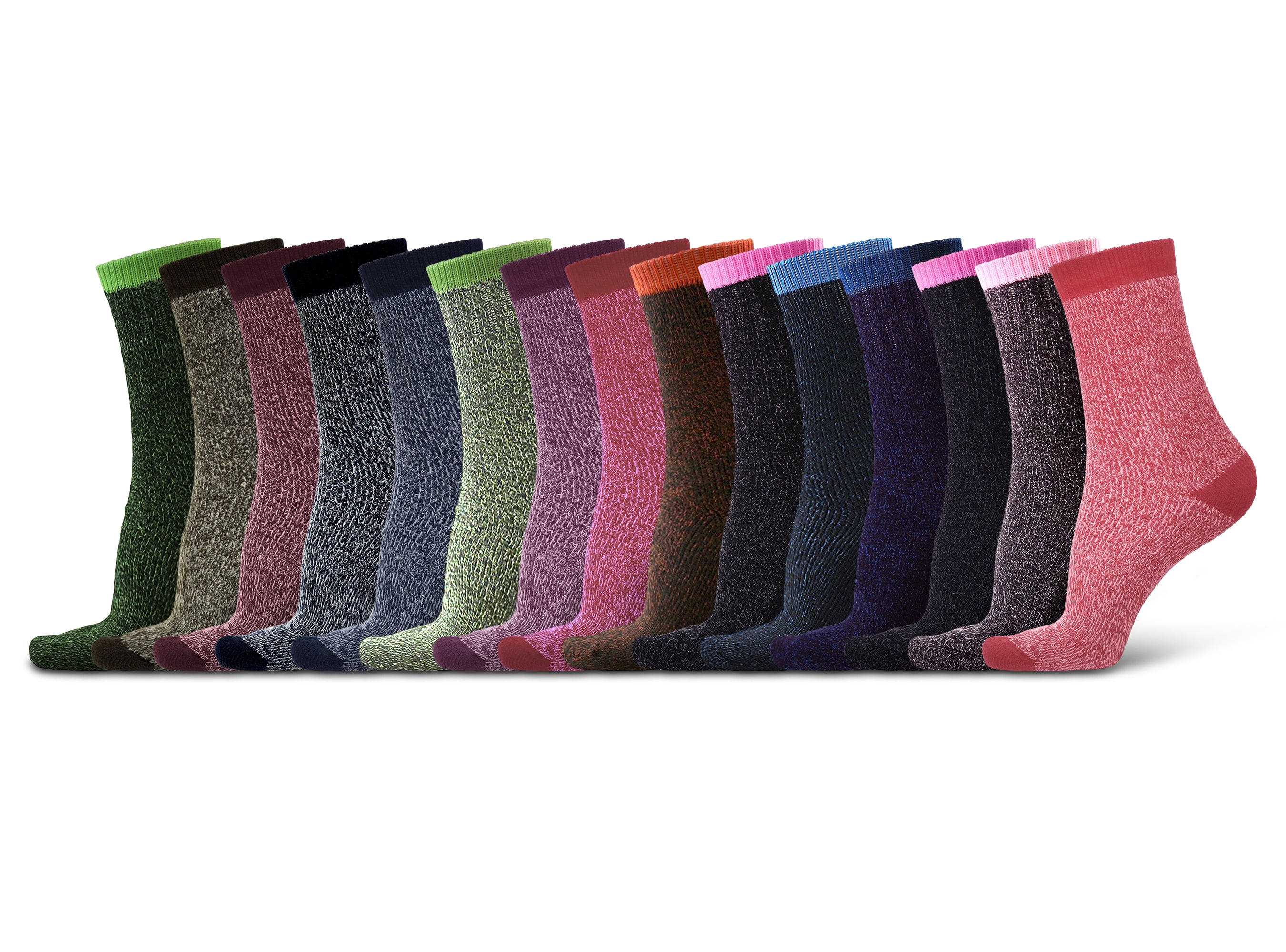 4-Pairs: Women's Cozy Soft Thick Winter Warm Thermal Insulated Heated Crew Socks