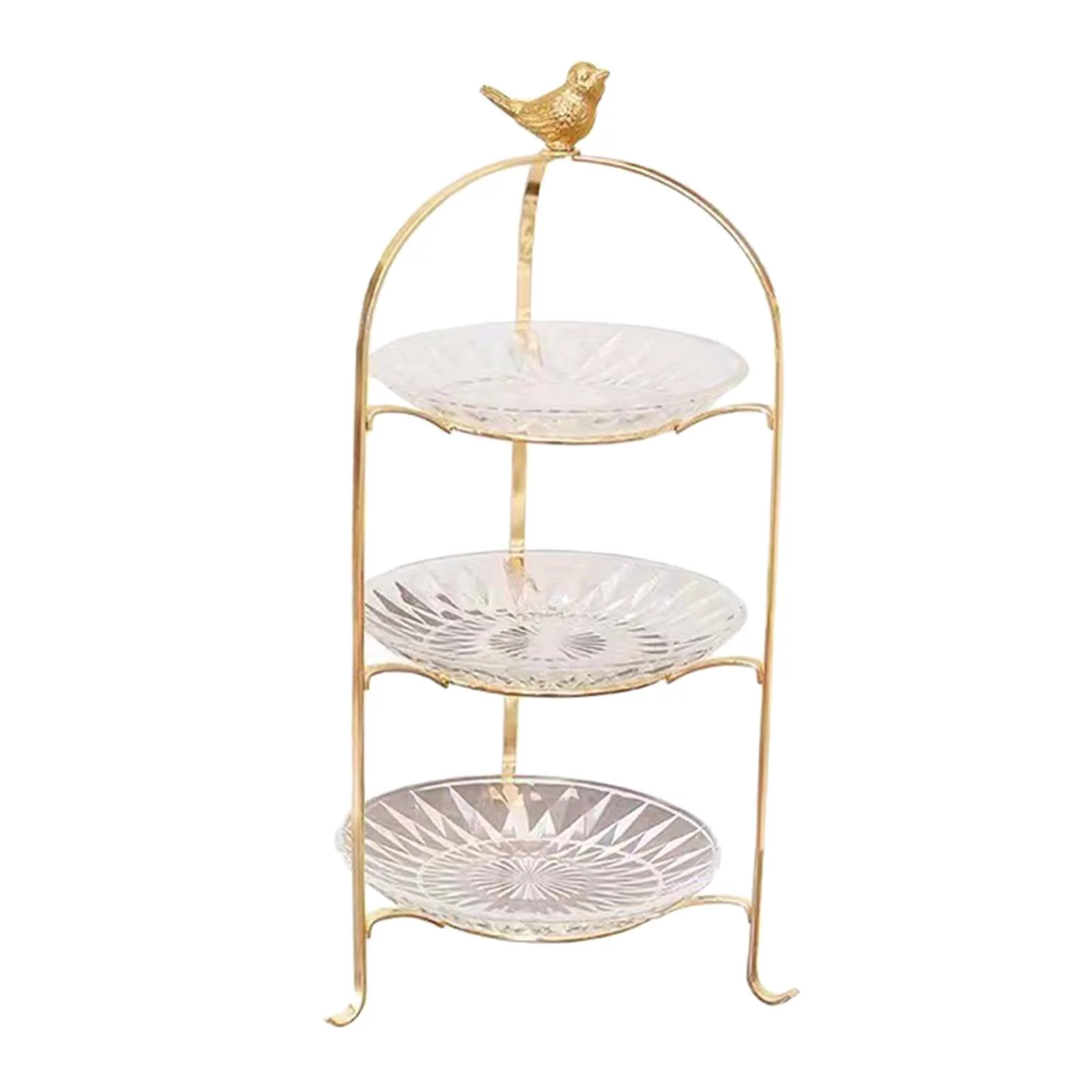 Cake Stand 3 Tier Serving Tray Decor Dessert Serving Plate Removable Display Rack Cupcake Stand for Afternoon Tea Party Banquet Pastry Pie 3 floors