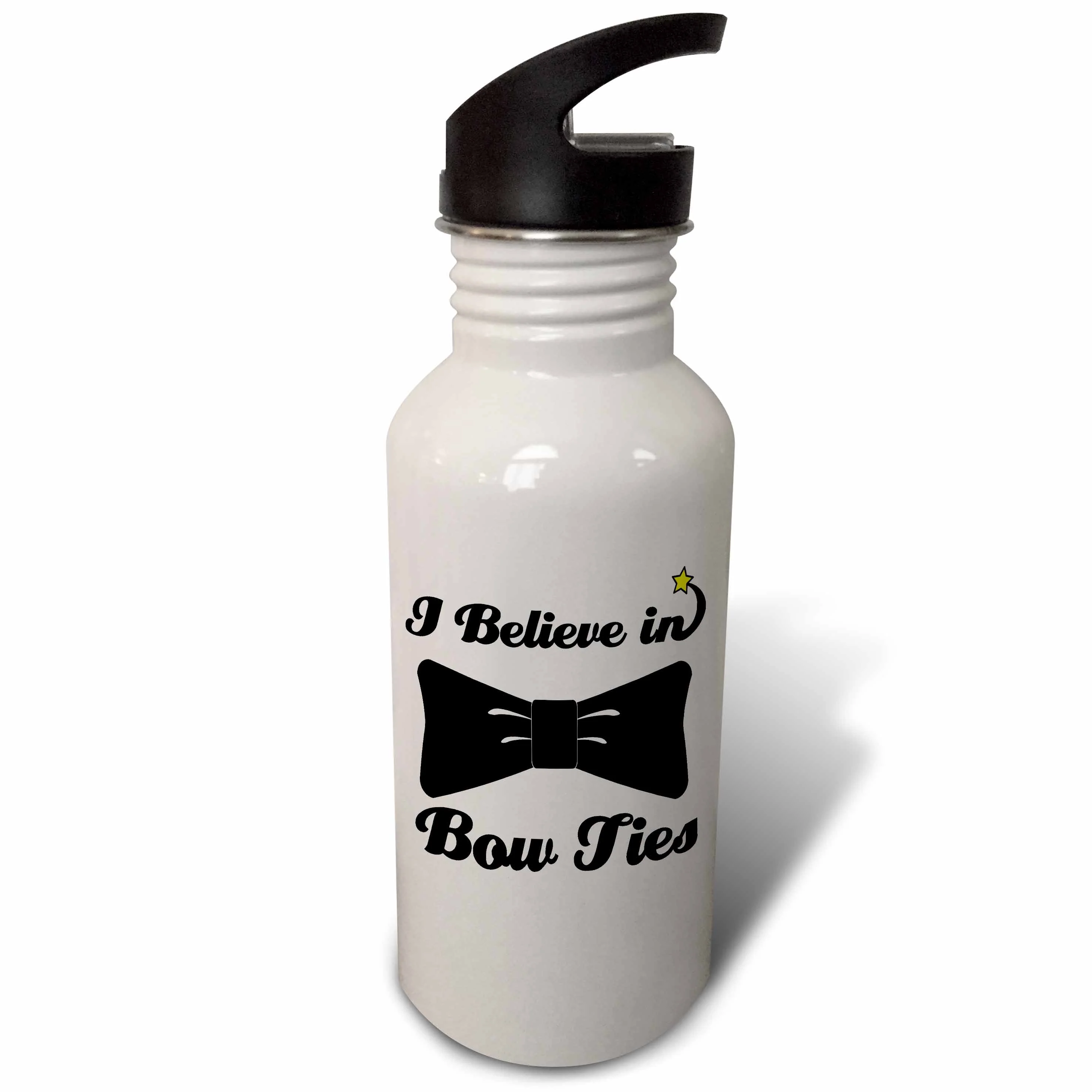 I Believe In Bow Ties 21 oz Sports Water Bottle wb-104860-1