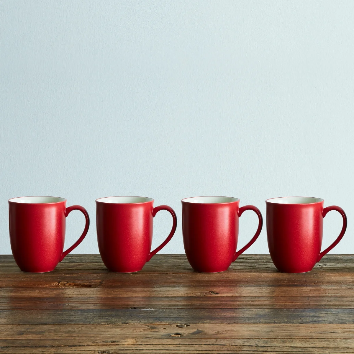 Noritake Colorwave Raspberry Set of 4 Extra-Large Mugs