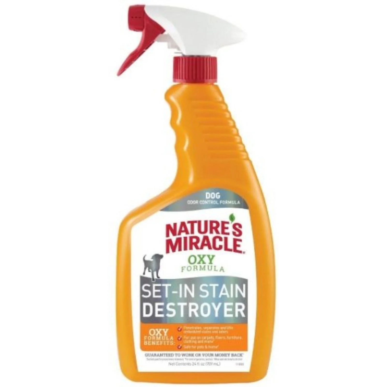 Nature's Miracle Orange Oxy Dog S&O RMVR RTU 12/24OZ