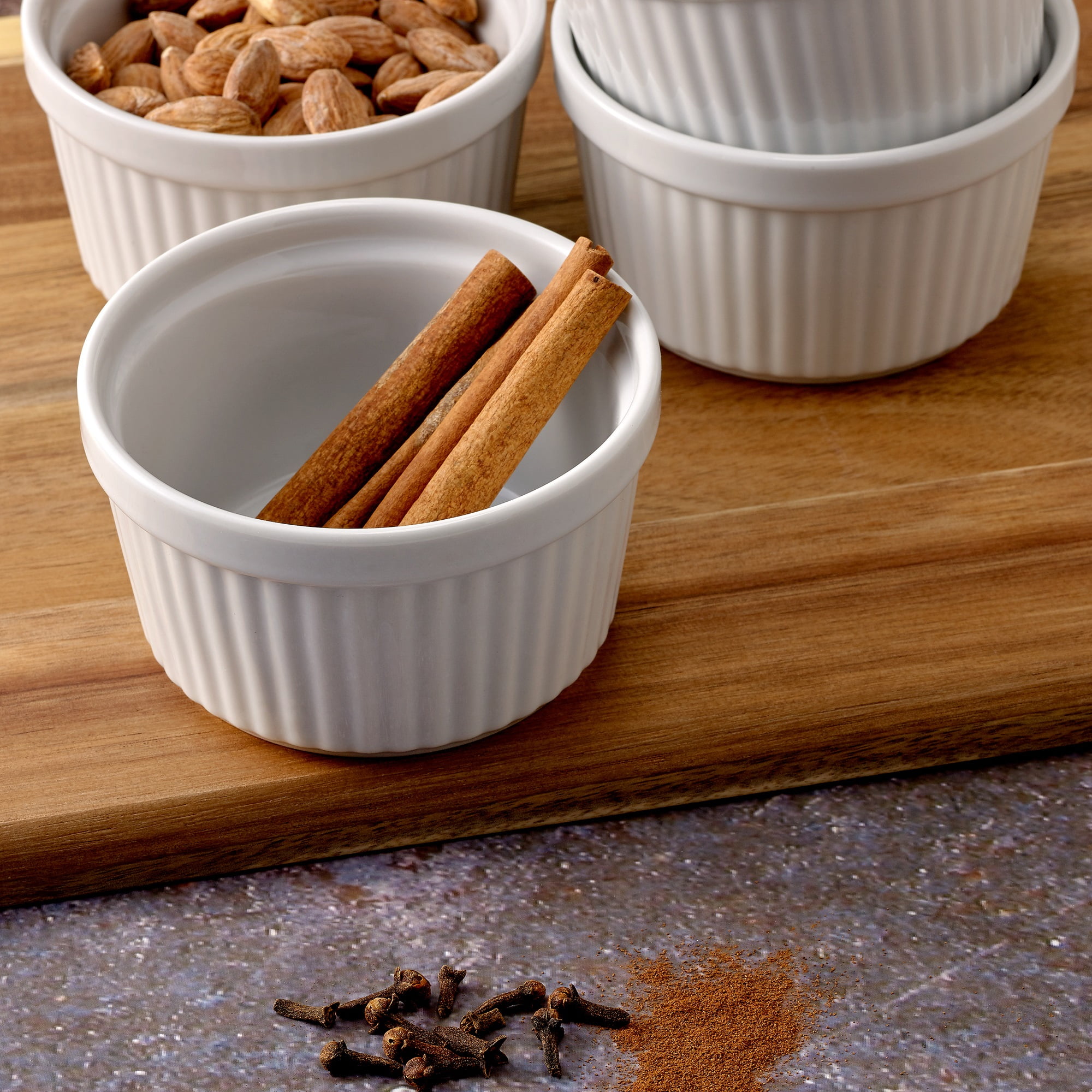 Better Homes & Gardens 8 Piece White Porcelain Ramekin Set