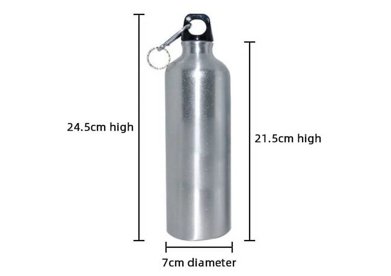 VING 60 Pack 750ml Sublimation Blank White Aluminum Sports Bottle for DIY Heat Press Printing