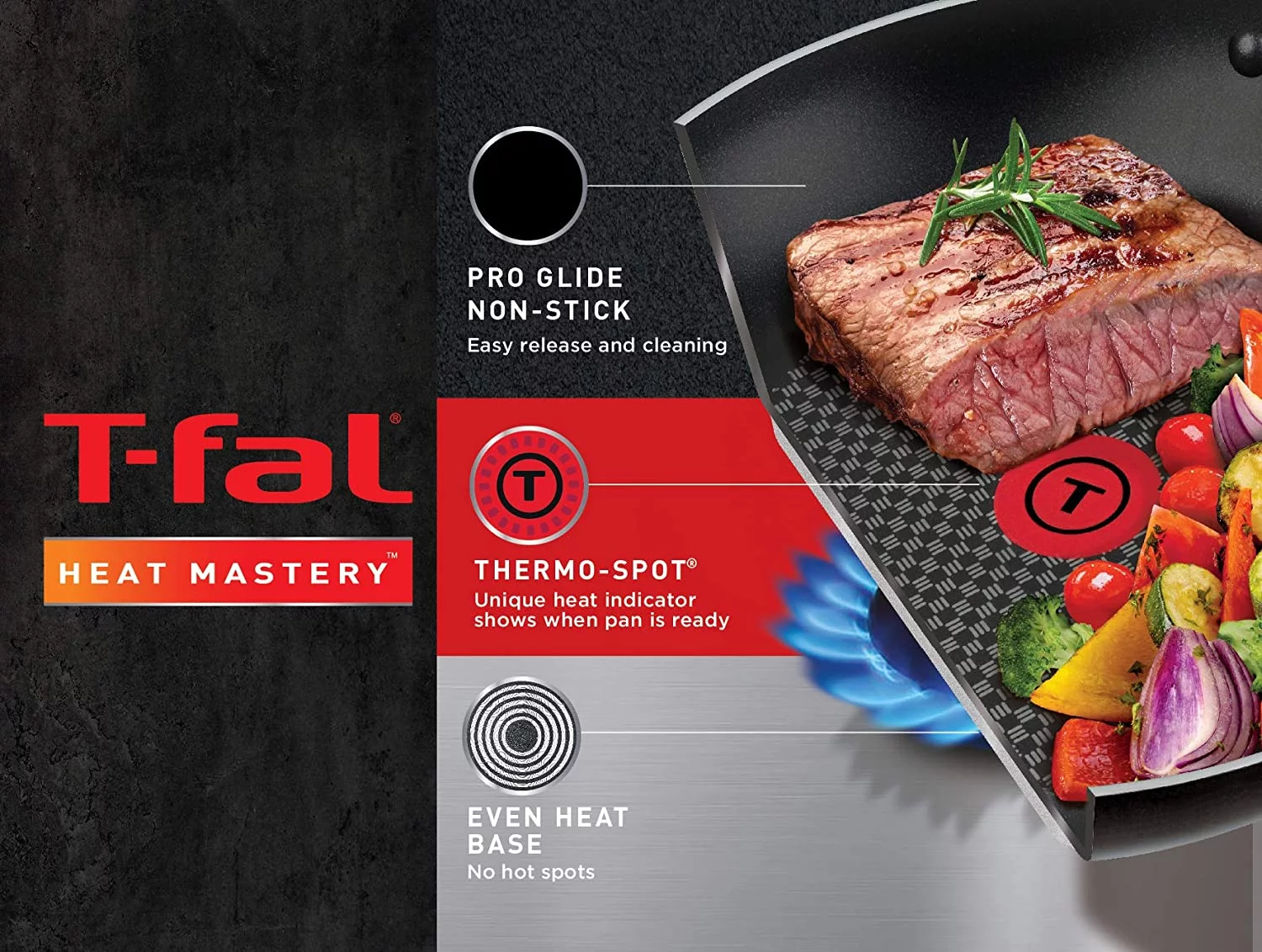 T-Fal B036S264 Excite 8 & 10.25 in. Non-stick Fry Pan Set, Bronze