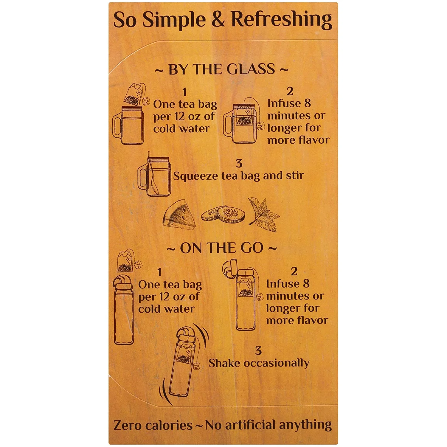 Bigelow Tea Botanicals Cold Water Infusion Caffeine Free Herbal Tea Watermelon Cucumber Mint 18 Tea Bags Pack of 2