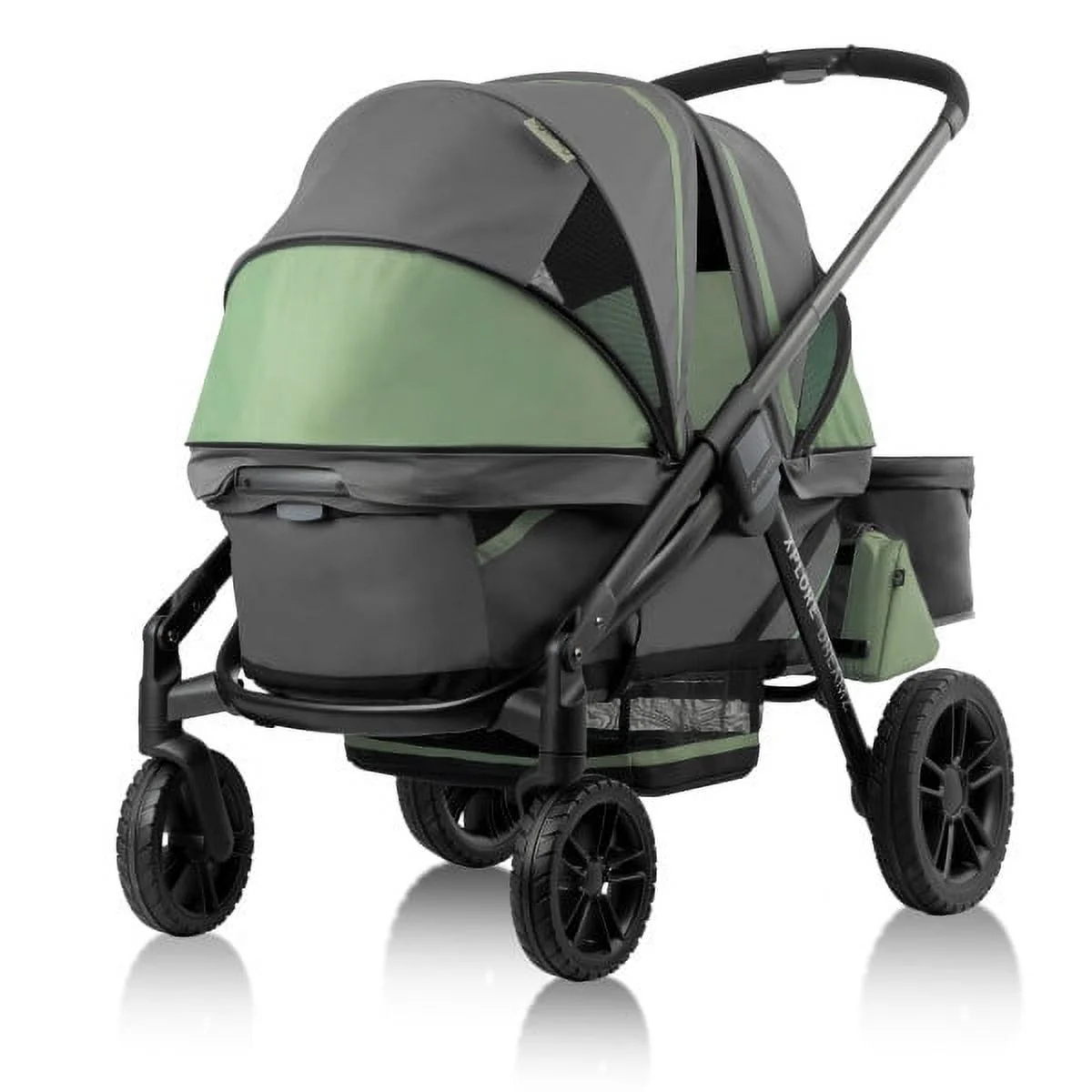 Evenflo Pivot Xplore Dreamz All-Terrain Stroller Wagon with Bassinet Insert (Jetsetter Black), Unisex, 6 Months - 5 Years