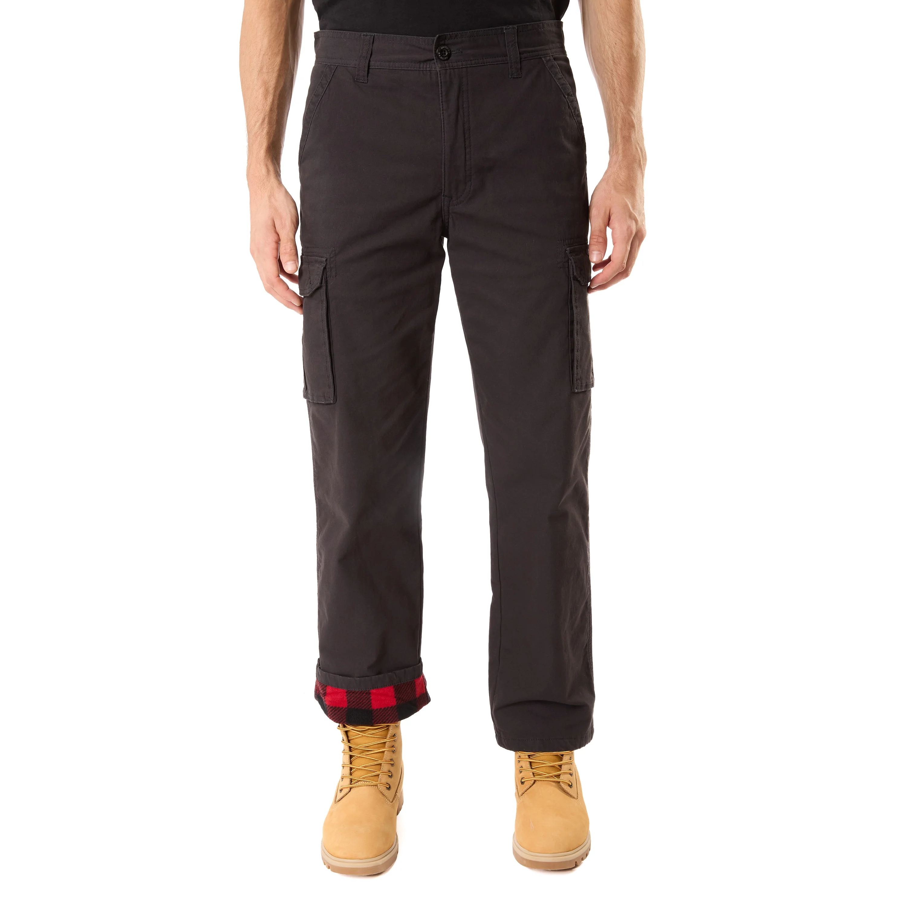 Smith's Workwear Print Fleece Lined Cargo Canvas Pant