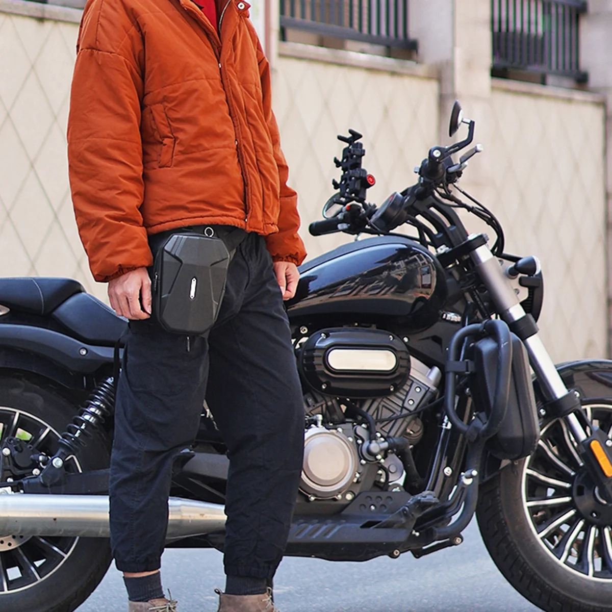 Motorbike Leg Side Bag, Waterproof and proof for Hiking/Traveling/Fishing/Cycling, Large Capacity Shoulder Bags