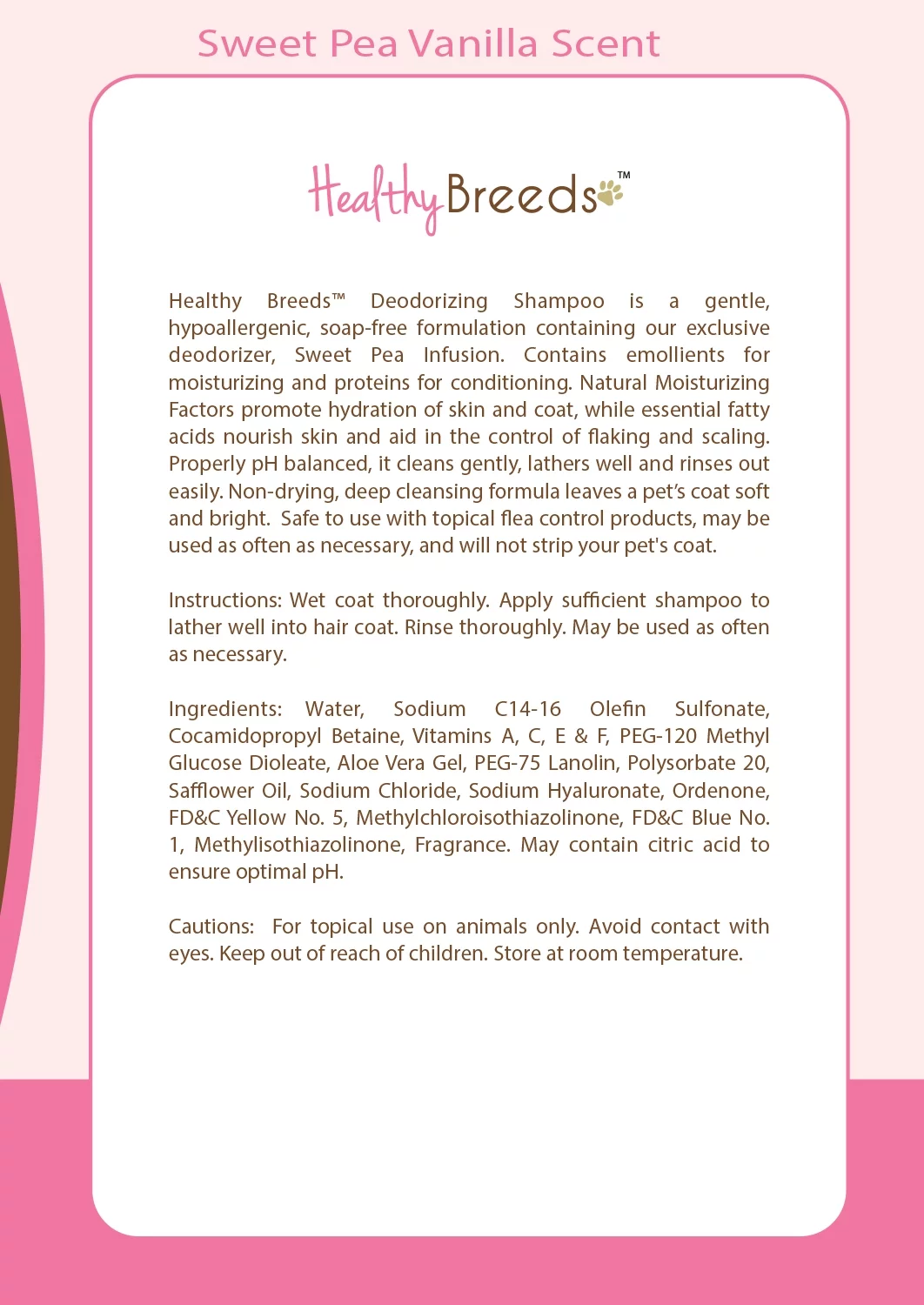 Healthy Breeds Shih Tzu Deodorizing Dog Shampoo 16 oz