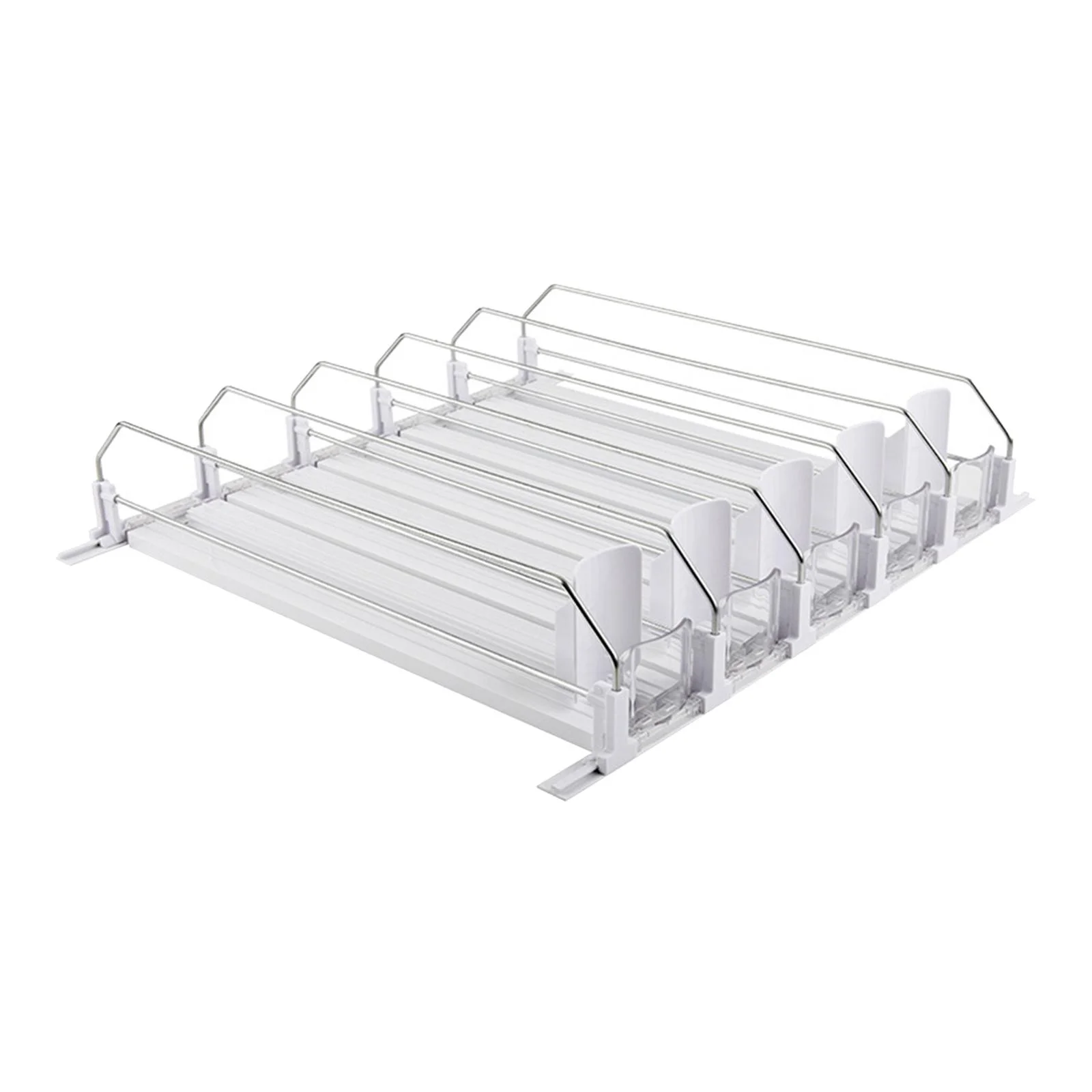 Baoblaze Self Pushing Dispenser Bottle Automatic Drink Dispenser Fridge Can Dispenser 5 Slot