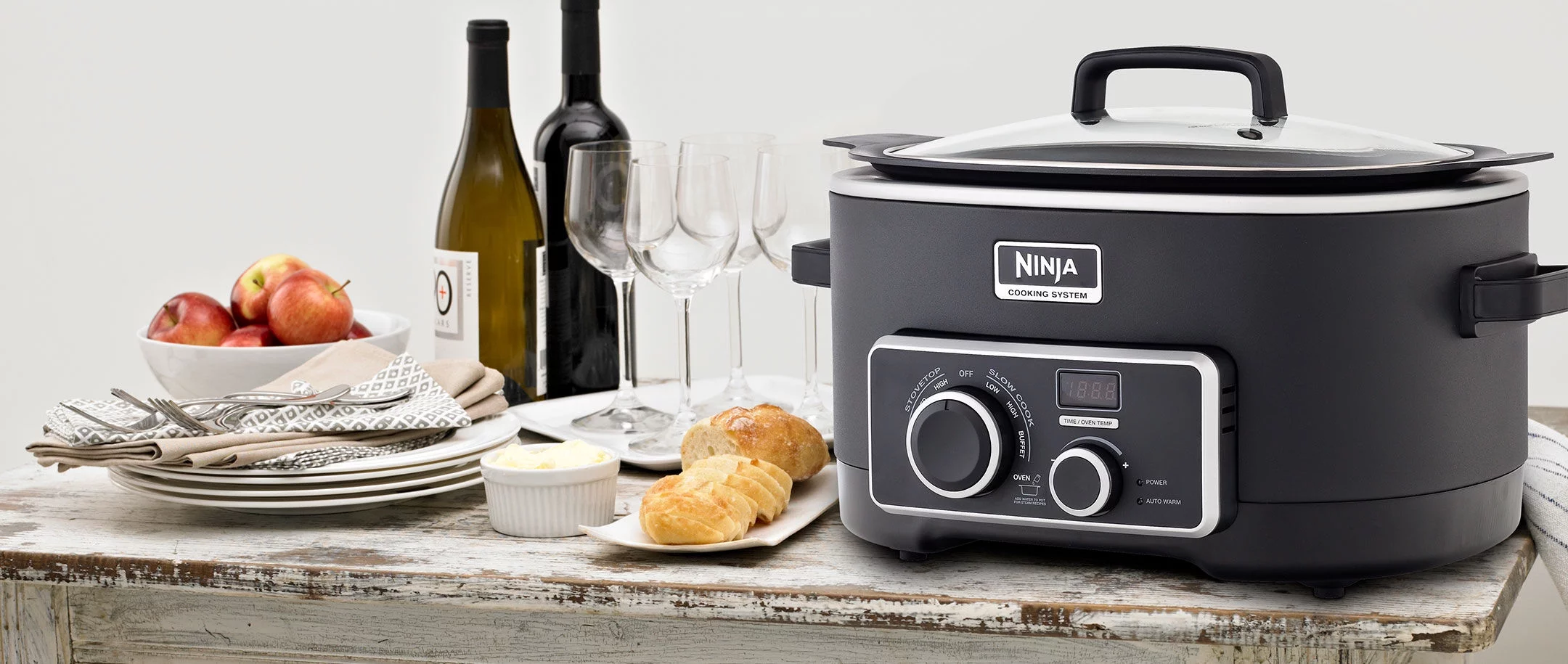 Ninja Multicooker (3 in 1) System - Slow Cooker, Stove Top, and Oven (MC750)