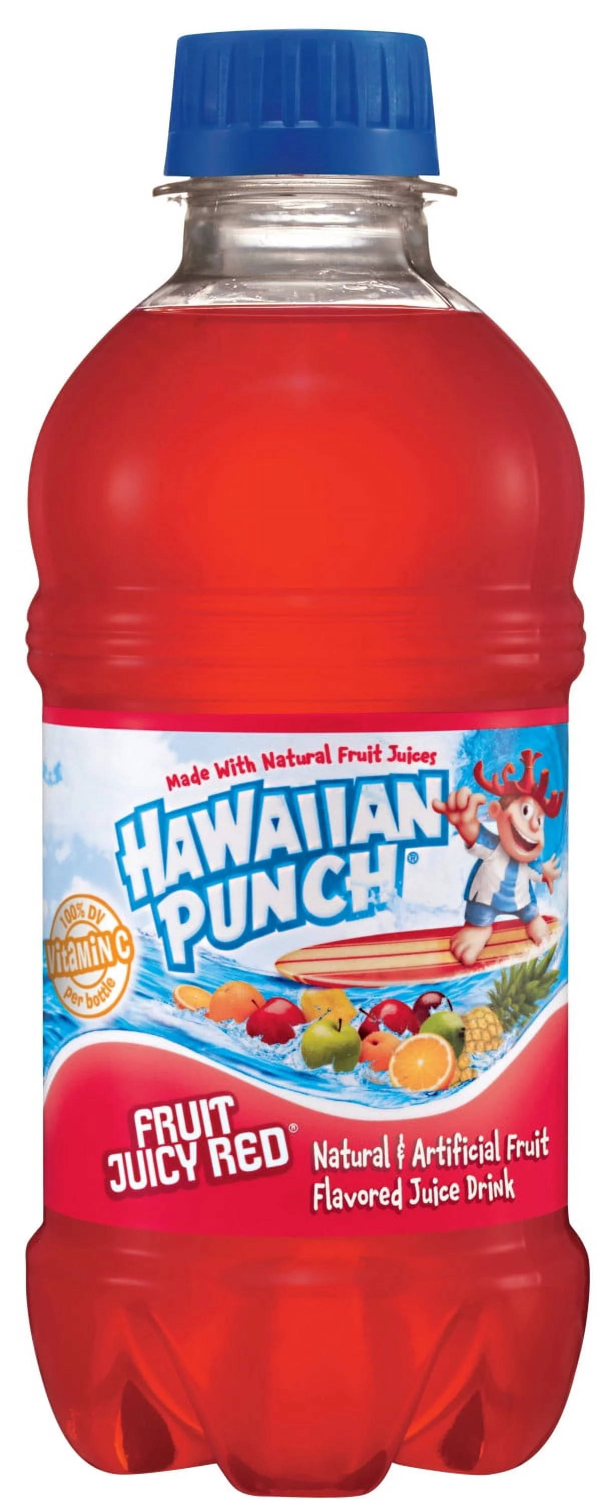 (24 Bottles) Hawaiian Punch Fruit Juicy Red, 10 fl oz