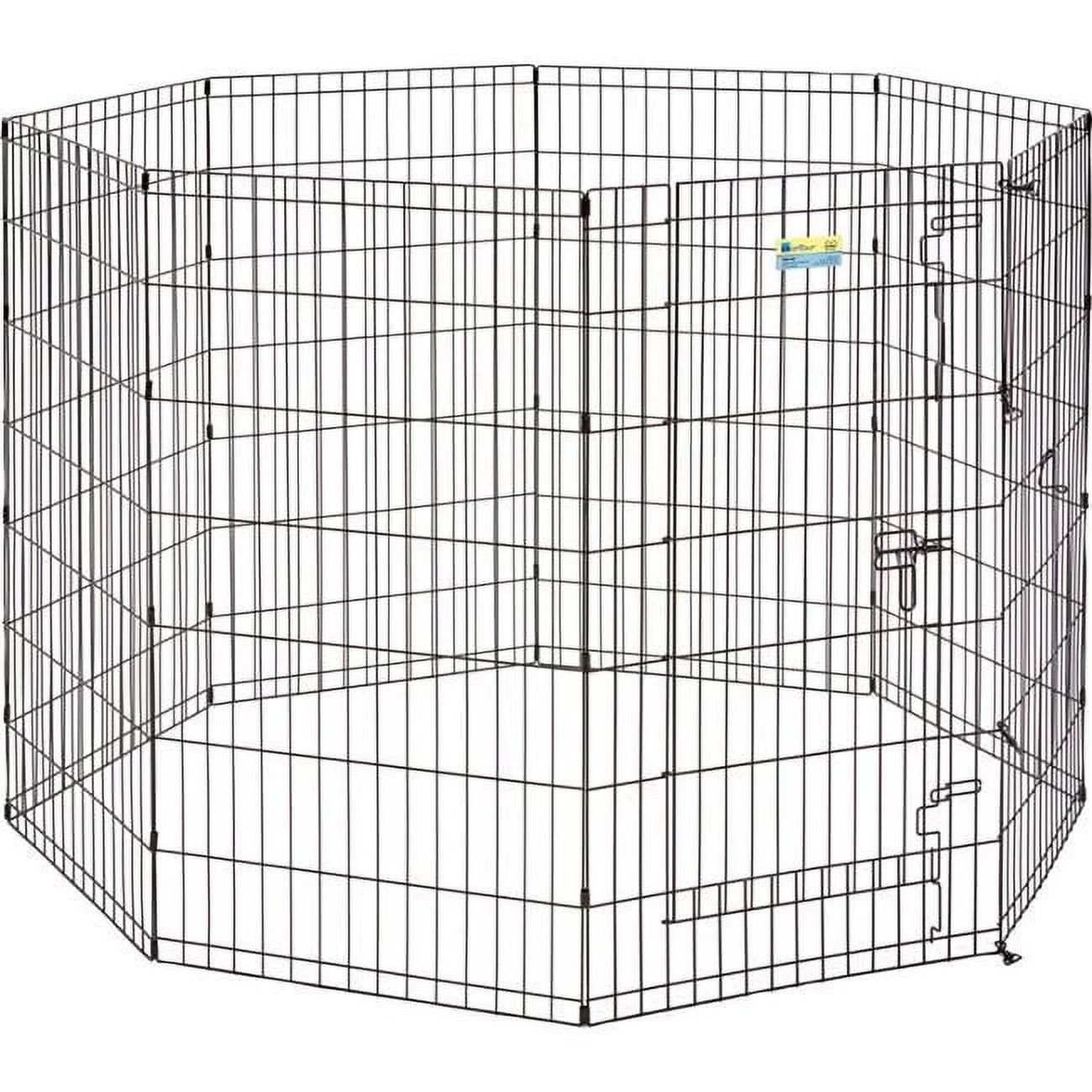 Midwest  42in. Contour Exercise Pet with Door - Black