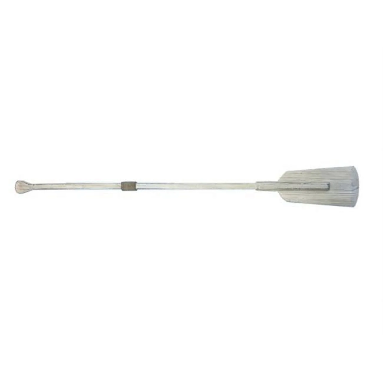 62 in. Wooden Rustic Whitewashed Decorative Boat Rowing Oar