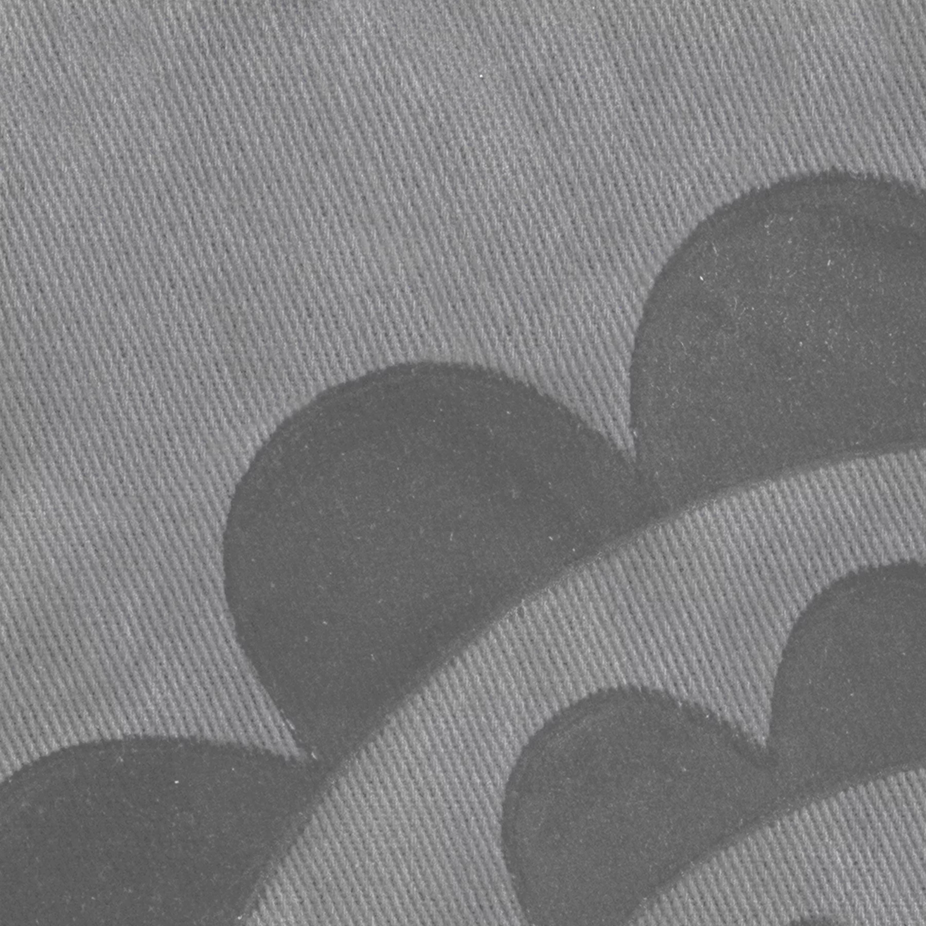 Medallion Print Silicone and Cotton Twill Pot Holder, Two Pack, Gray