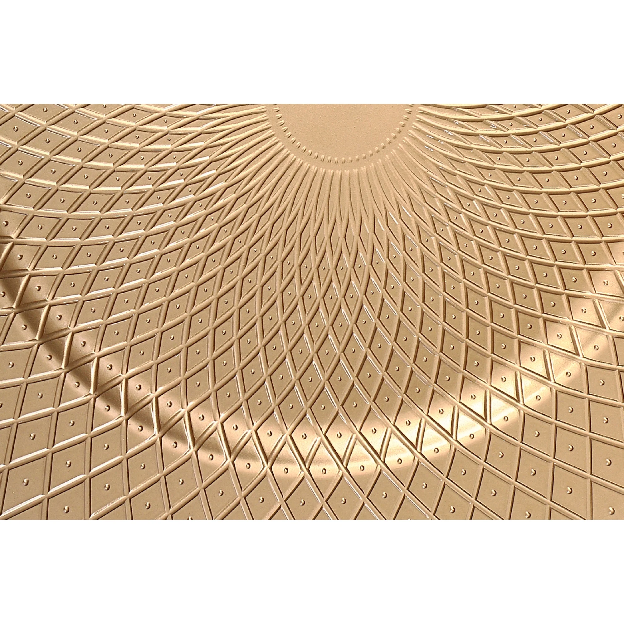 Maison Concepts Charger Plate (Dotted Diamond) (Gold) (13