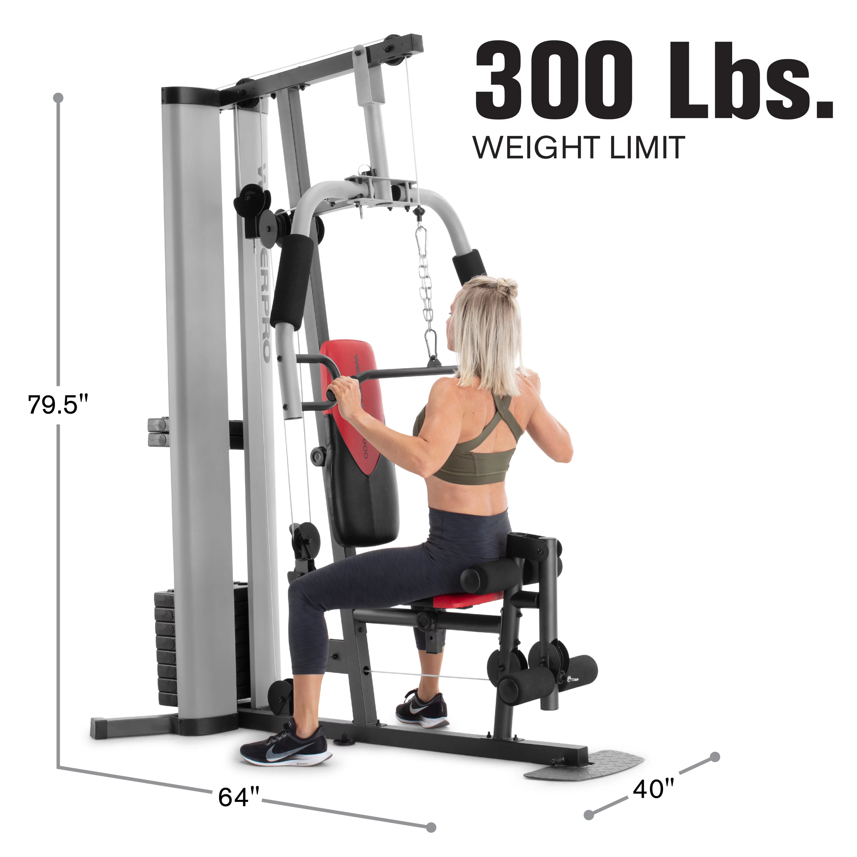 Weider Pro 6900 Home Gym System with 125 Lb. Weight Stack