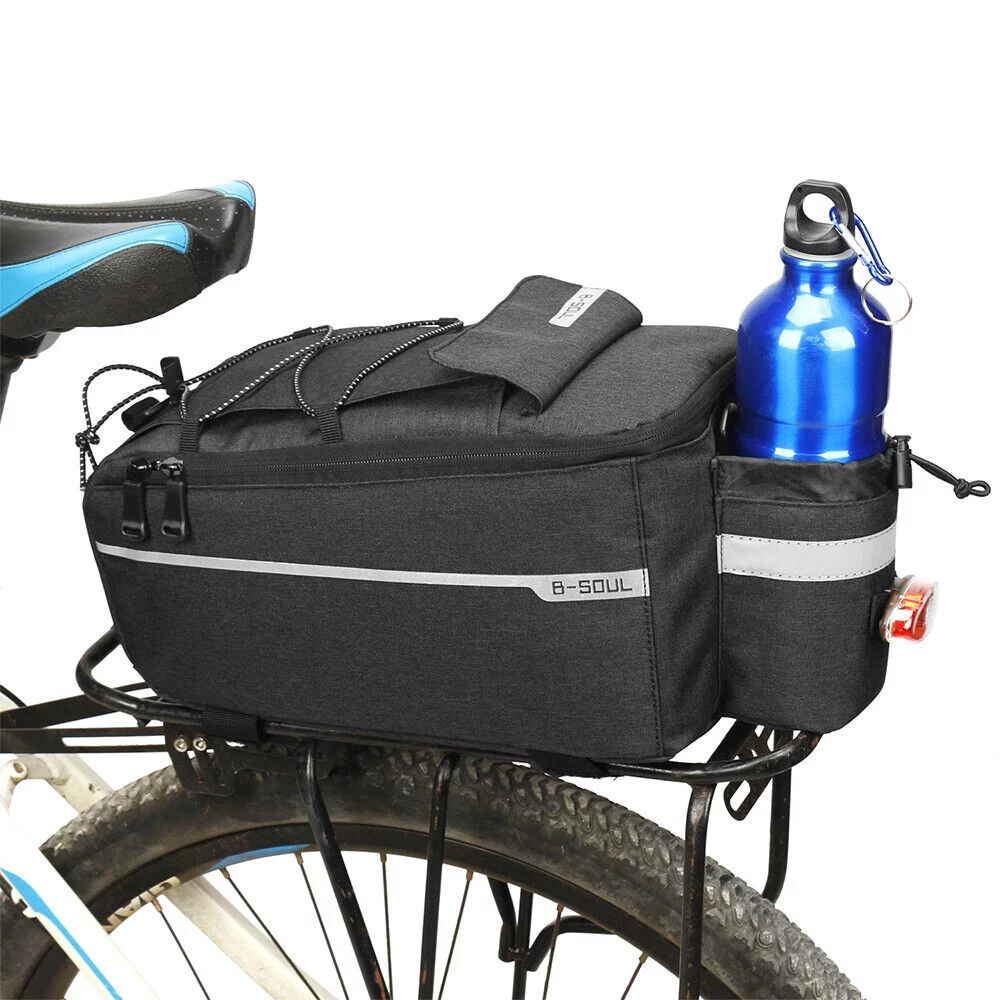 KingFurt Waterproof Bike Frame Bag - Black, 10L Capacity, Polyester Fiber Material, Adjustable Mounting Belt - Ideal for Outdoor Sports