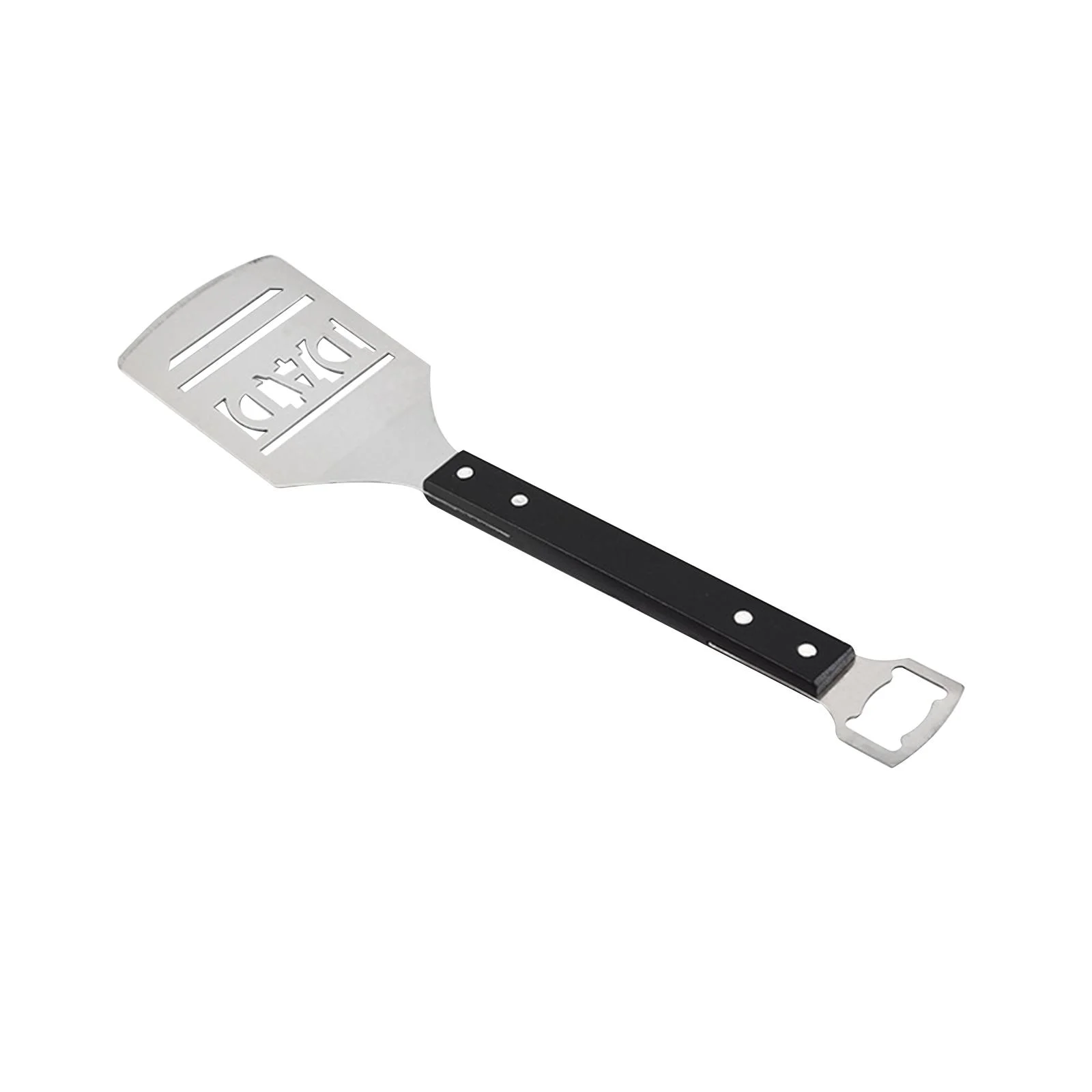 perfk BBQ Spatula Nice Dad Birthday Gift Grilling Accessories for Cooking Bread Salad black