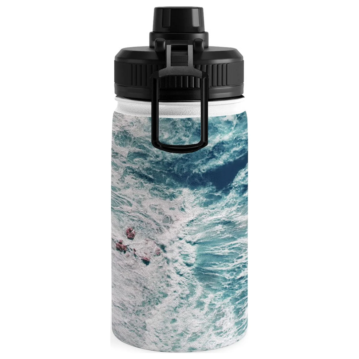 Society6 Ingrid Beddoes sea love Water Bottle 12 oz