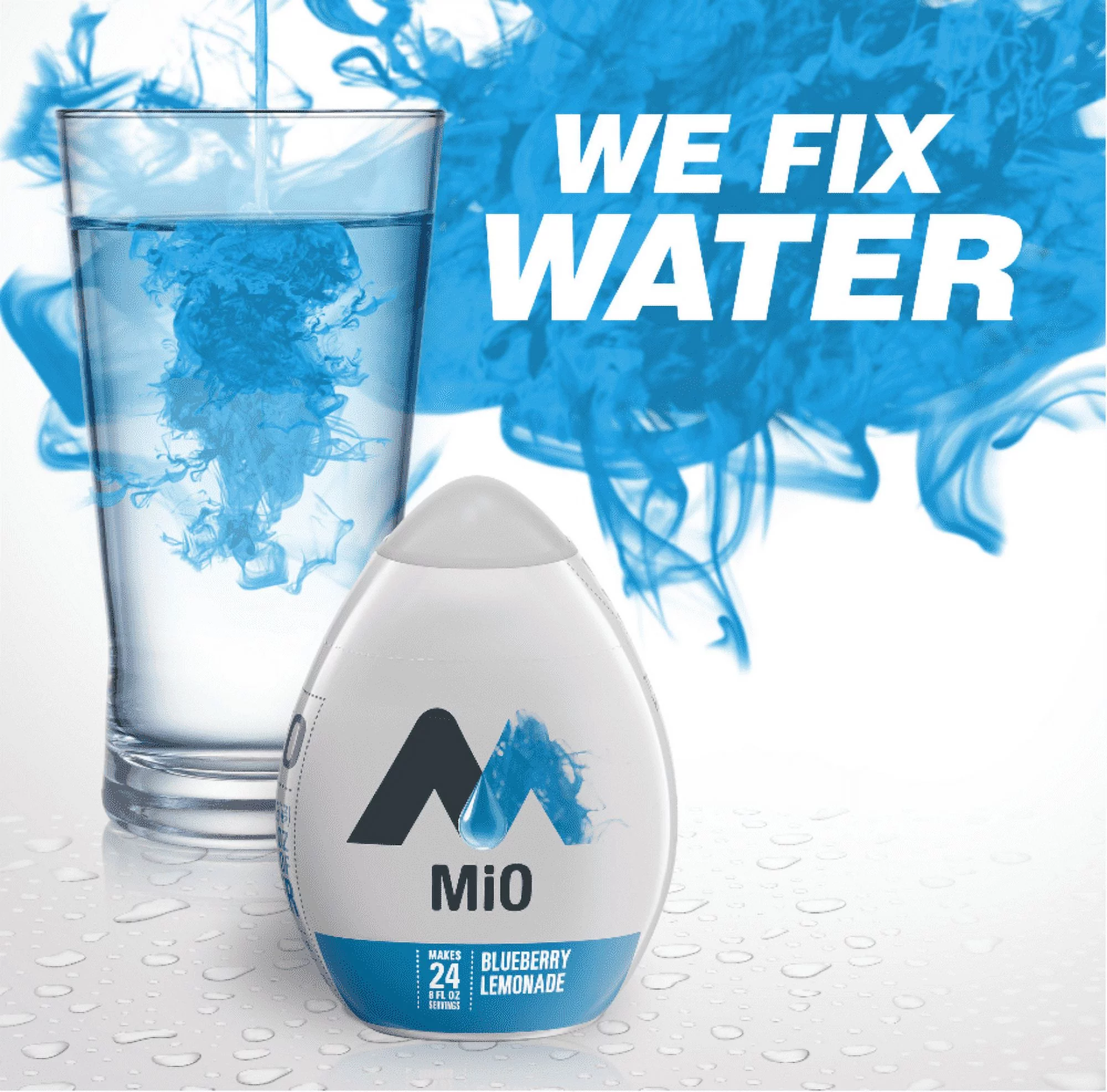 MiO Blueberry Lemonade Liquid Water Enhancer , Caffeine Free, 1.62 fl oz Bottle (Pack-5)