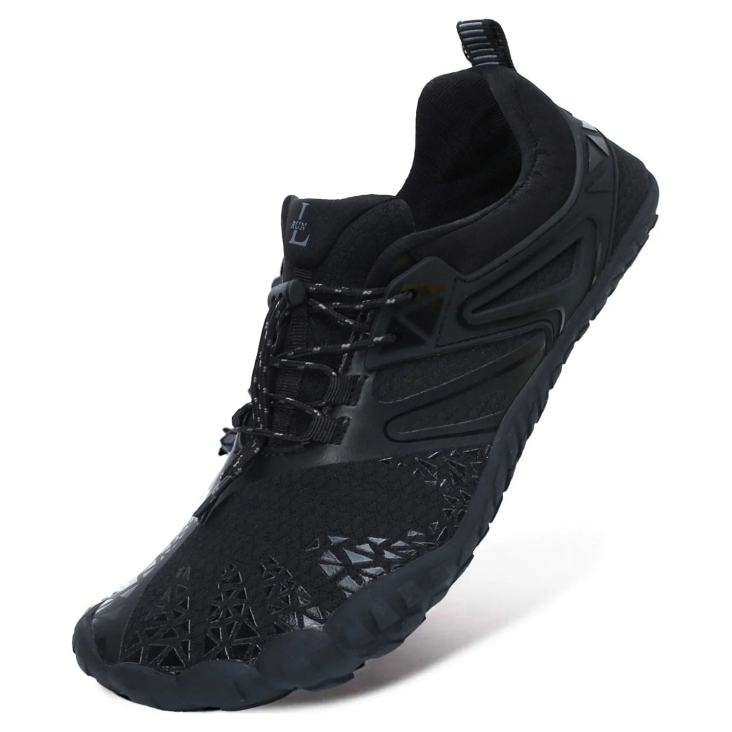 Barerun Barefoot Quick-Dry Water Shoes Aqua Shoes for Swim Beach Pool Surf Yoga for Women Men Black