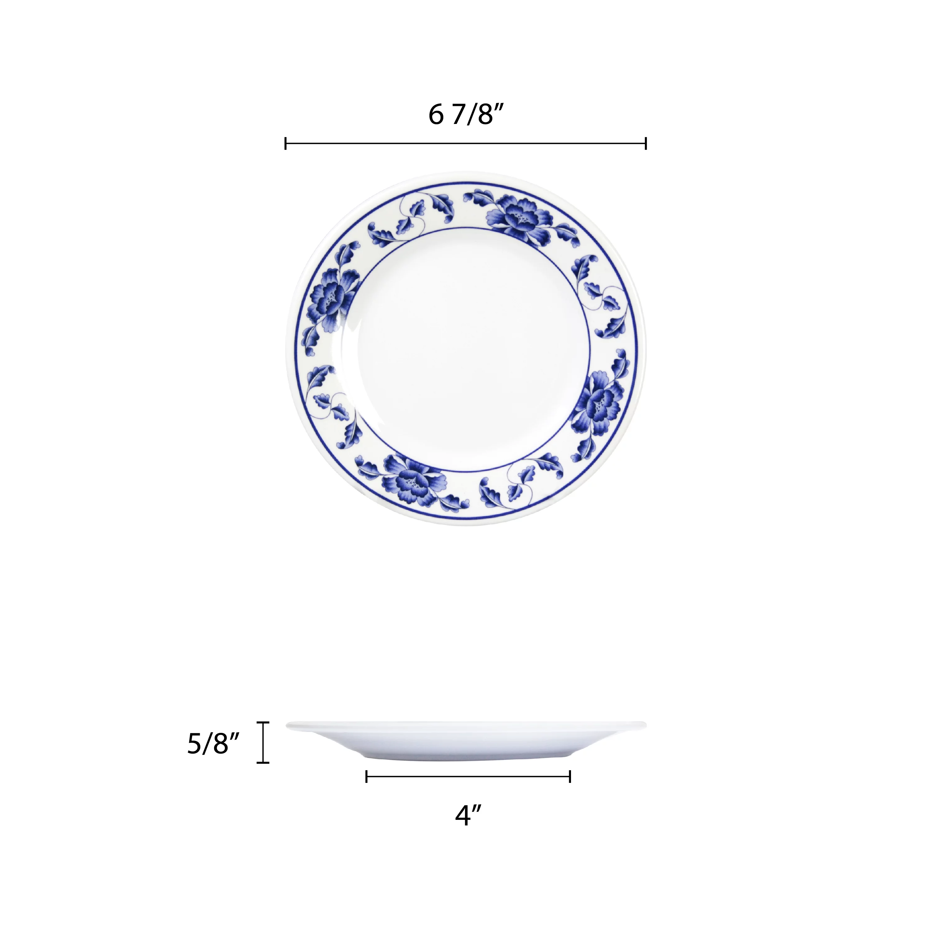 Excellante Lotus Melamine Dinnerware Collection 6 7/8