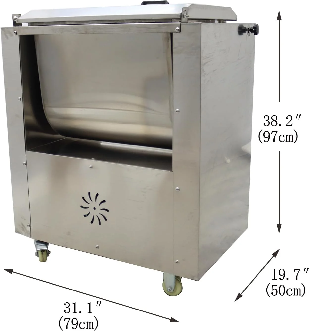 Electric Meat Vegetable Stuffing Mixer Stainless Steel Commercial Electric Food Mixer 60L