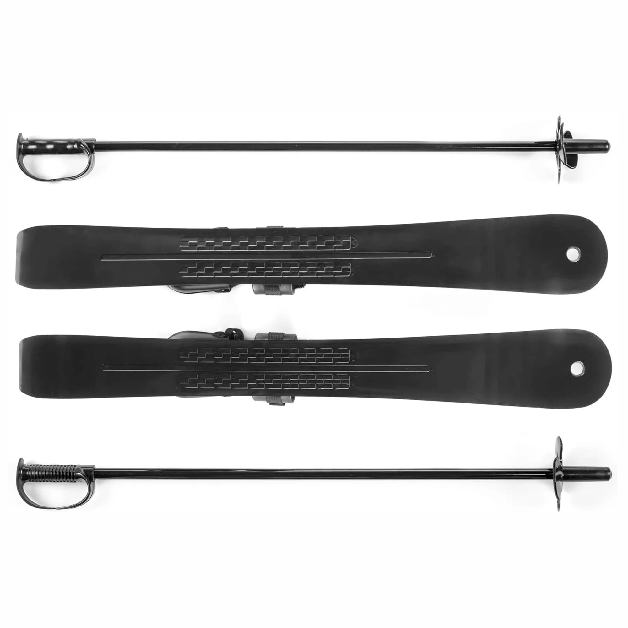 Lucky Bums Toddler Kids Beginner Plastic Snow Skis w/ Adjustable Bindings, Green