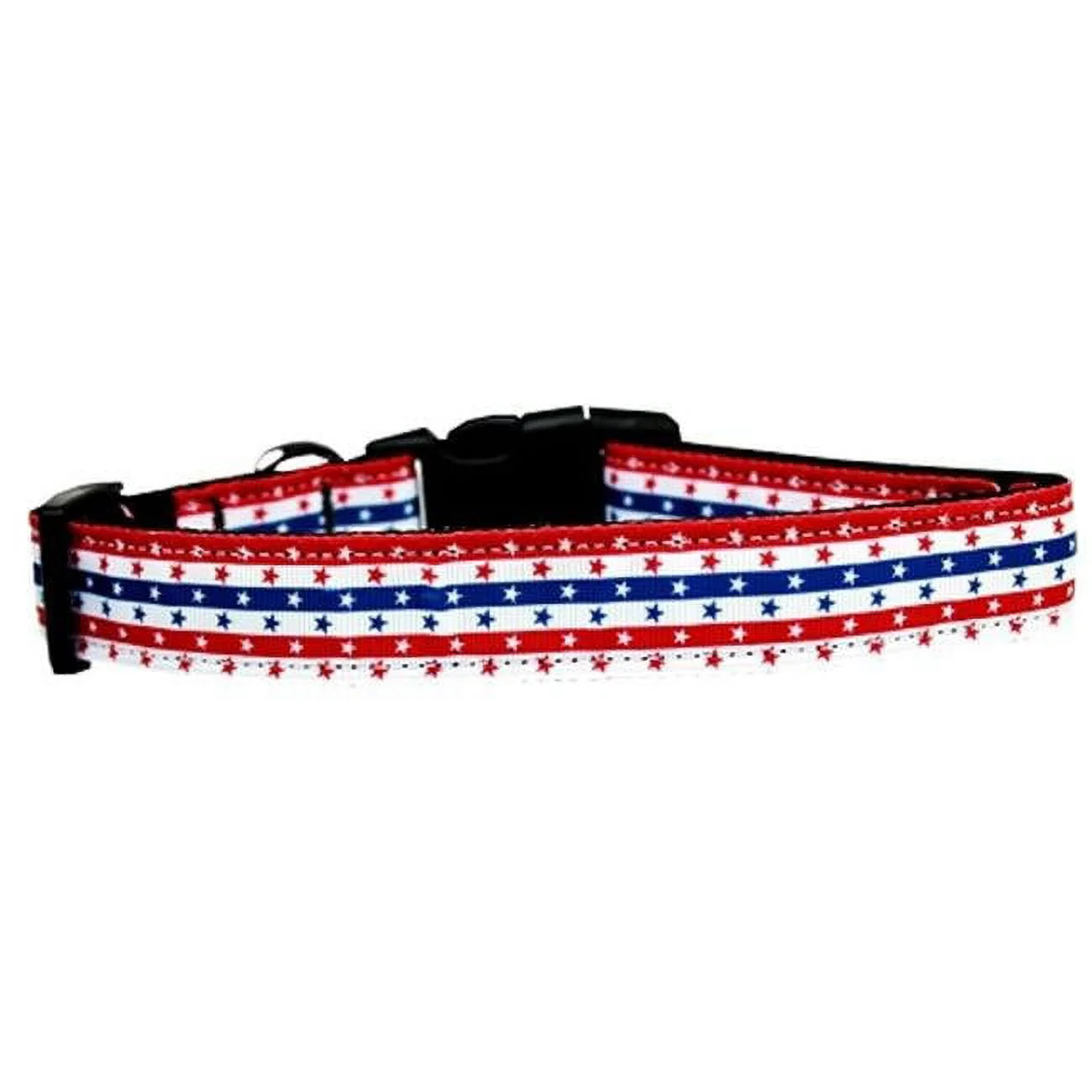 Mirage Pet Products 125-181 XL Stars in Stripes Nylon Dog Collar - Extra Large
