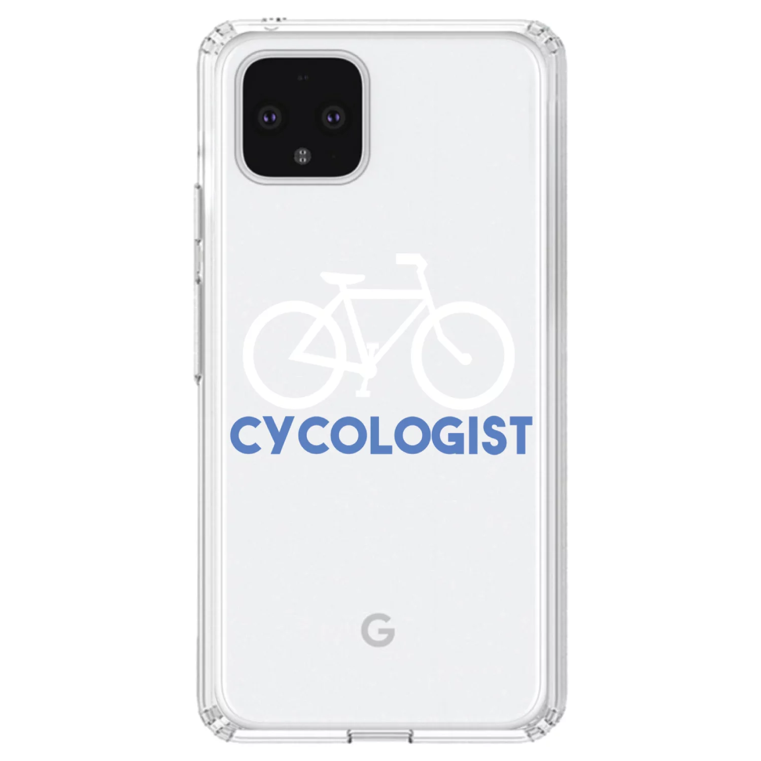 DistinctInk Clear Shockproof Hybrid Case for Google Pixel 4 XL (6.3