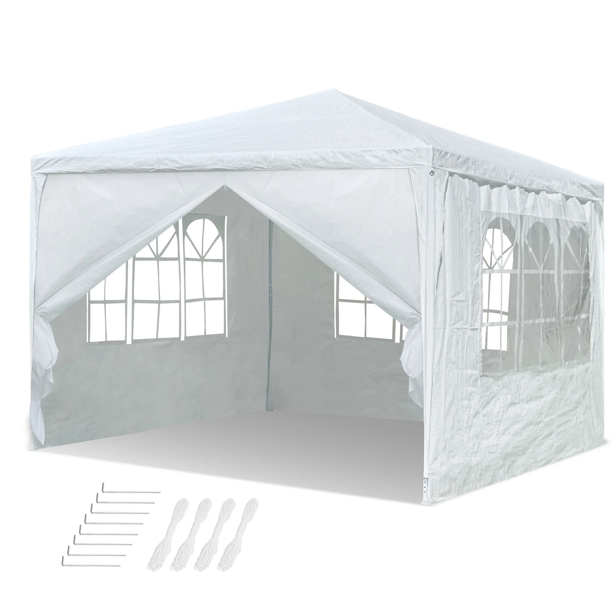 Versatile Outdoor Event Shelter - 10 x 10 ft - 19.63 - Elevate your outdoor gatherings with style and comfort!