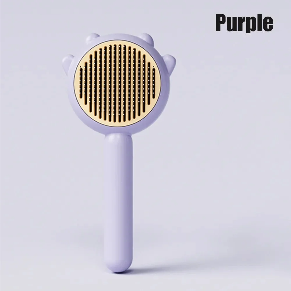 1/2Pcs Pet Hair Removal Brush Grooming Comb Self Cleaning Dog Slicker Brush with Massage Teeth Dogs Cats Pet Grooming Supplies
