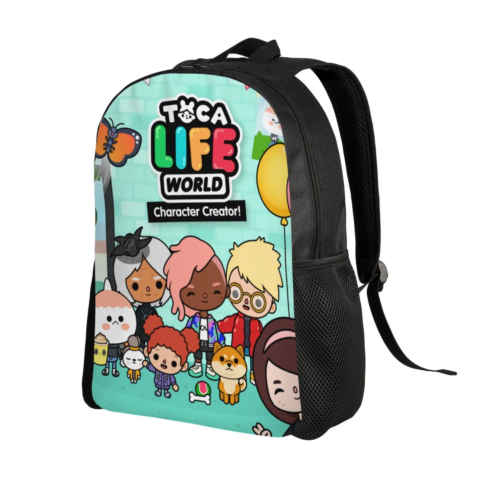Toca Boca Life World Backpack Lightweight Unisex Basic Daypack Bookbag Laptop Satchel Rucksack For Travel School Office Daily