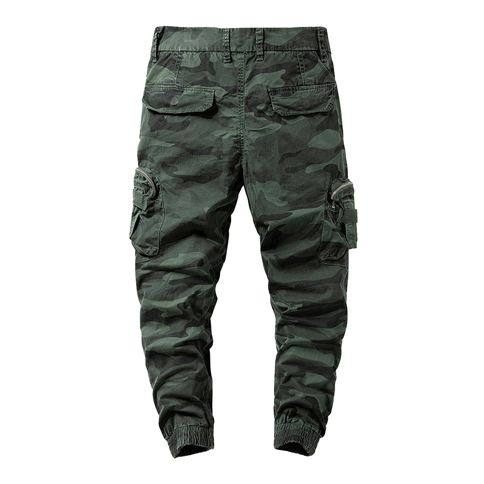 YiHWEI Trendy 2024 Men'S Cargo Pants Stretch Waist Men's Casual Classic Personality Fashion Personality Cargo Pants Green 32