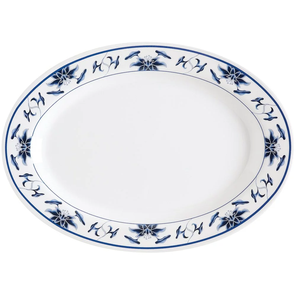 G.E.T. Heavy-Duty Plastic Serving / Dinner Platter, 12.25