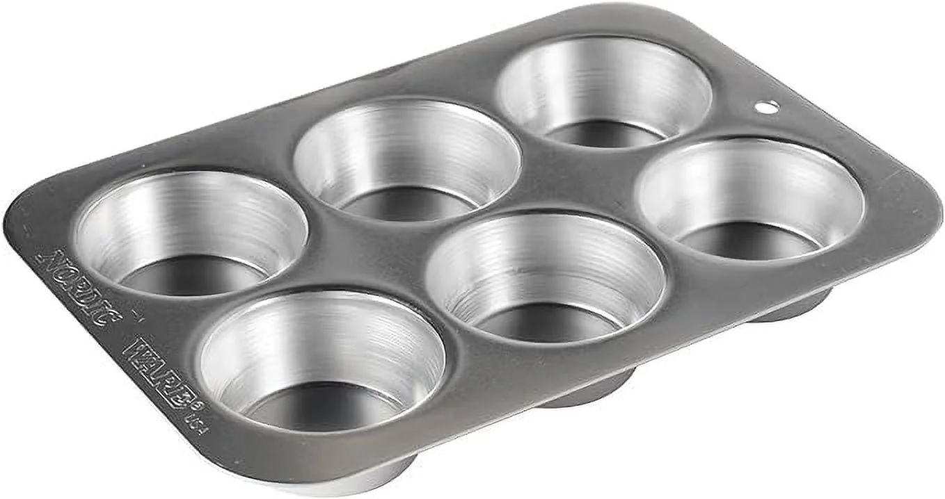Nordic Ware Naturals Ovenware Compact Muffin Pan, Silver