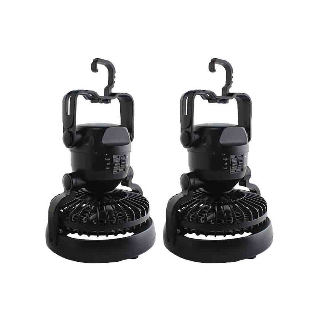 Aviva With Ceiling Fan Hiking Outdoor Lantern 2in1 Portable 18 LED Tent Camping Light