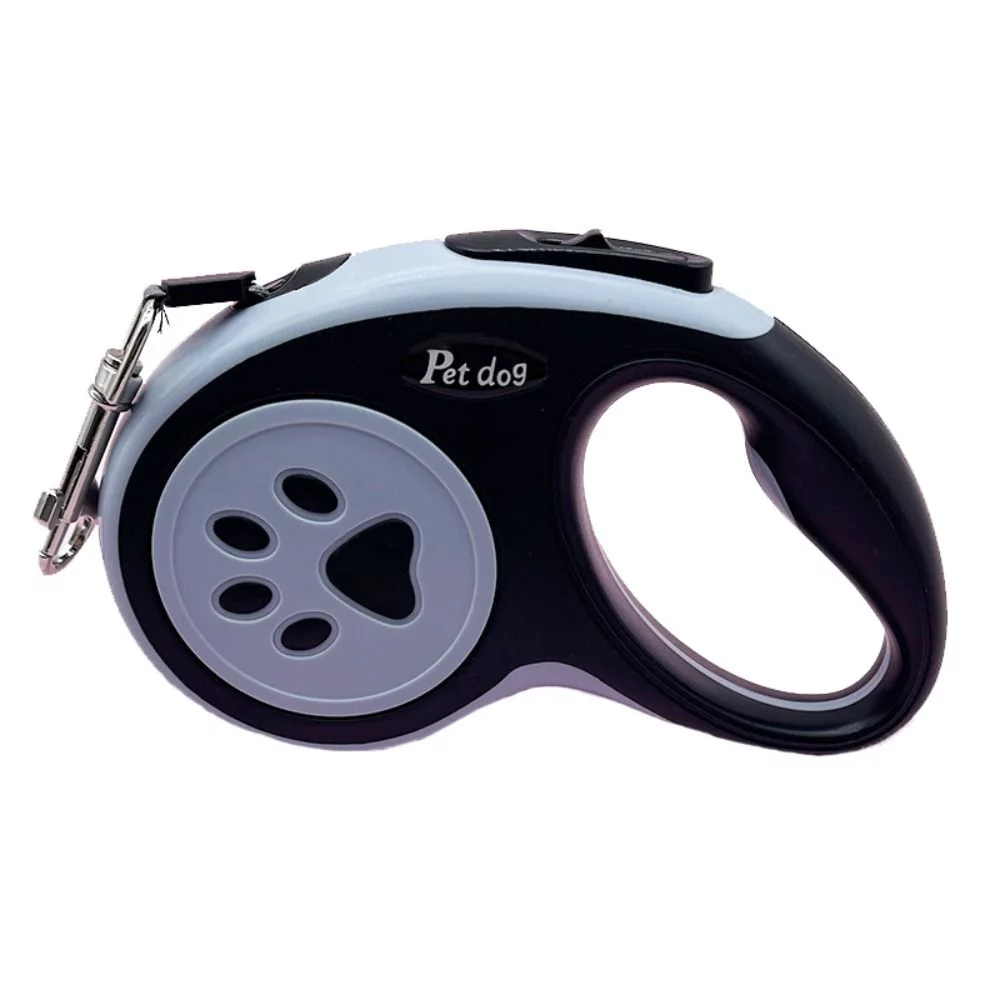 Durable Medium Large Dogs Nylon Walking Running Safety Rope Automatic Pet Lead Dogs Strap Dog Leash BLACK