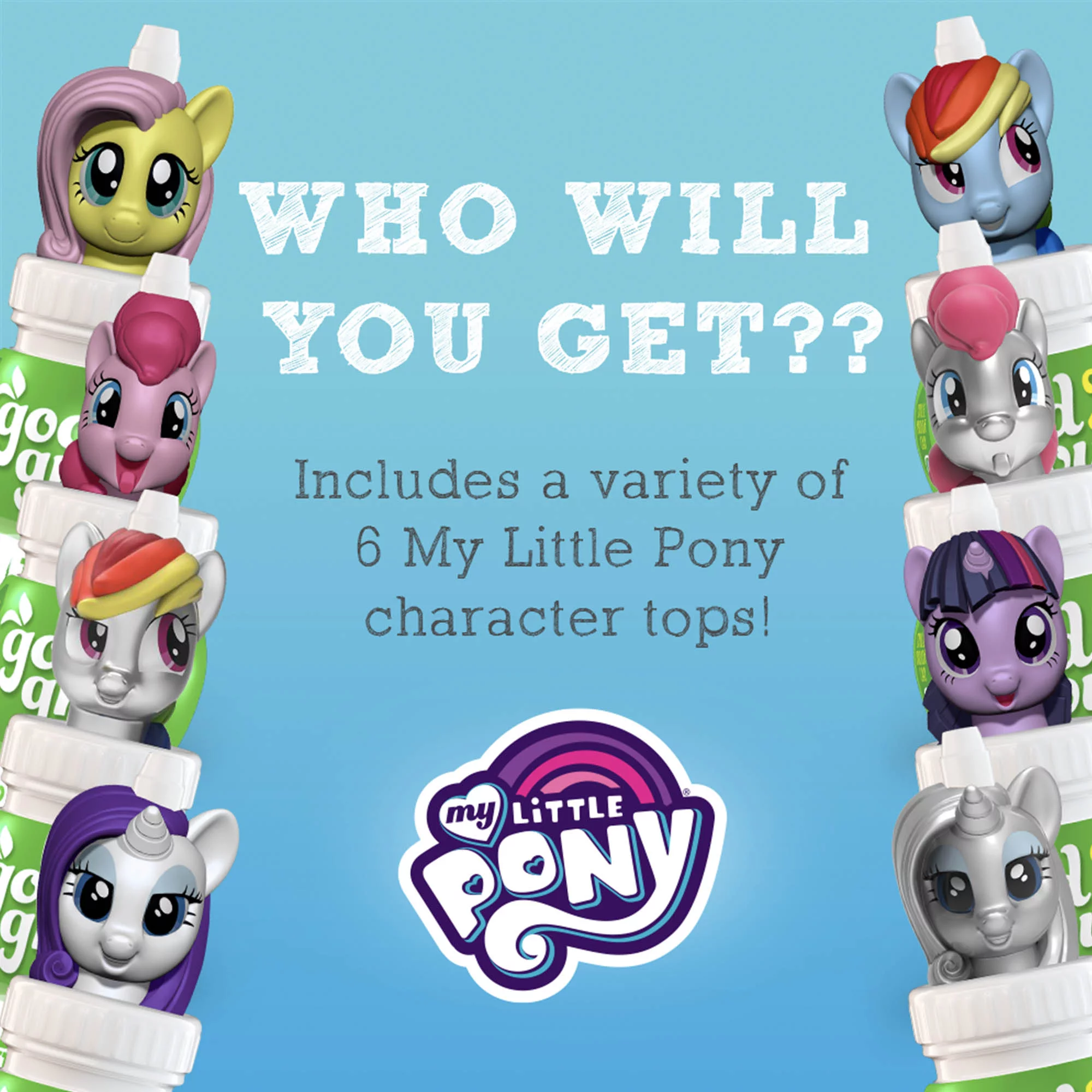 good2grow Character 6 Pack 100% Apple Juice My Little Pony (Tops Vary), 6oz