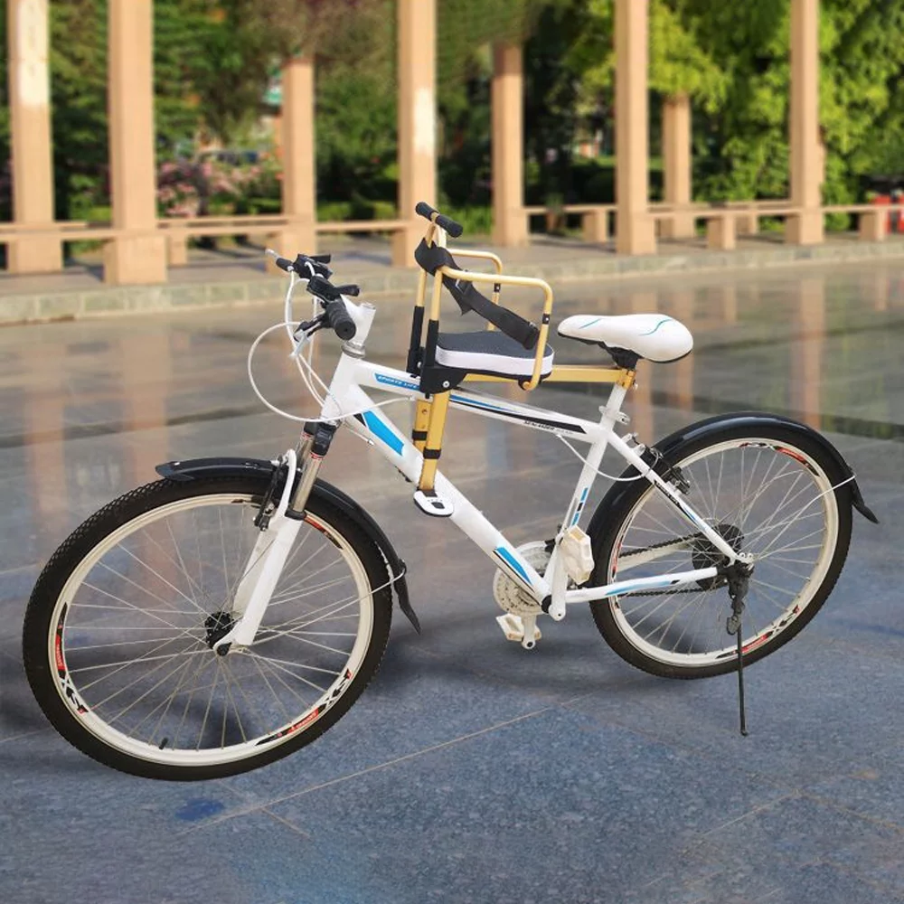 Lixada Front Mounted Child Seat Adjustable Pedals, Foldable Design, Safety Belt Included